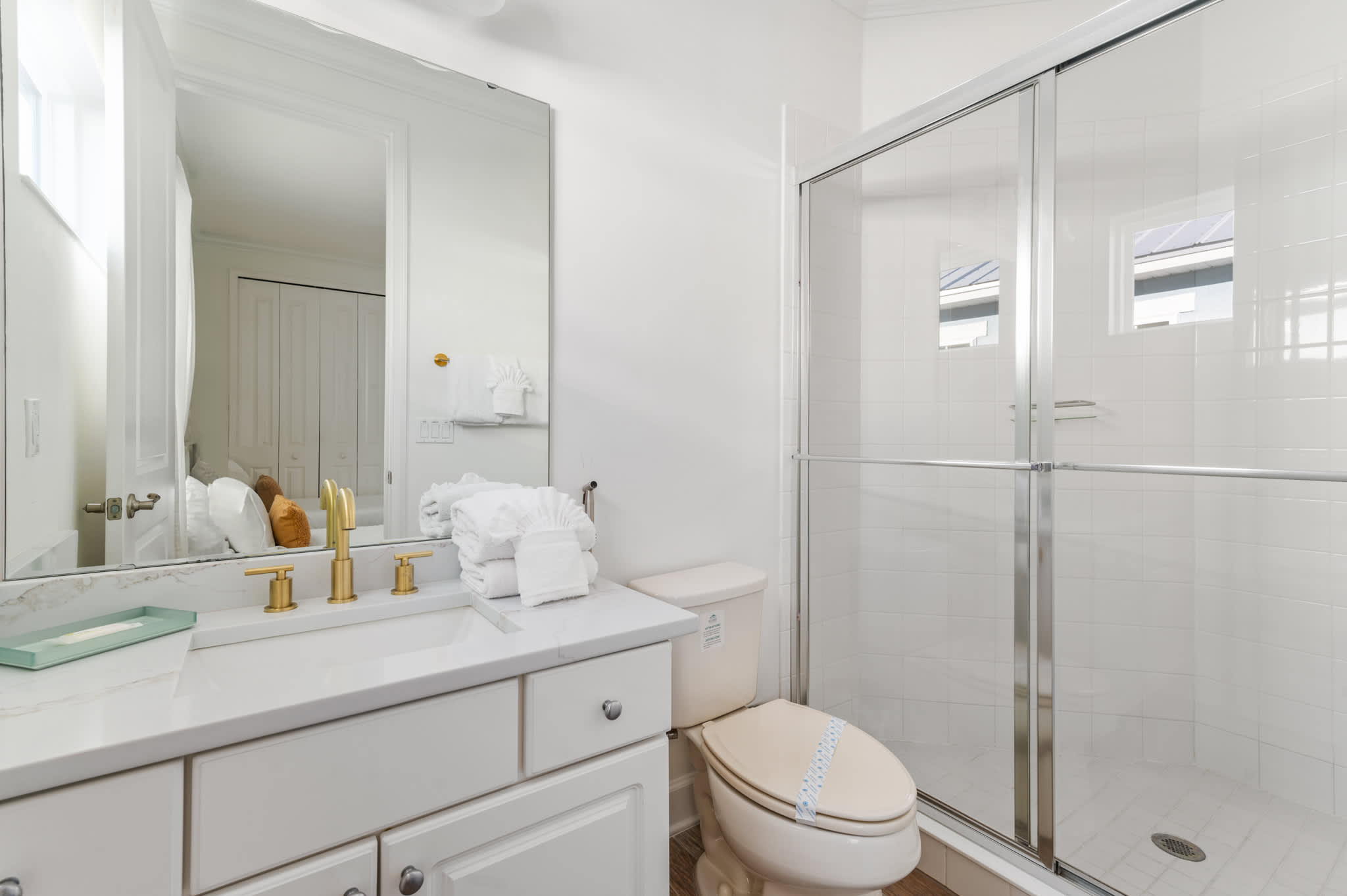 Bathroom attached to Bedroom 3.