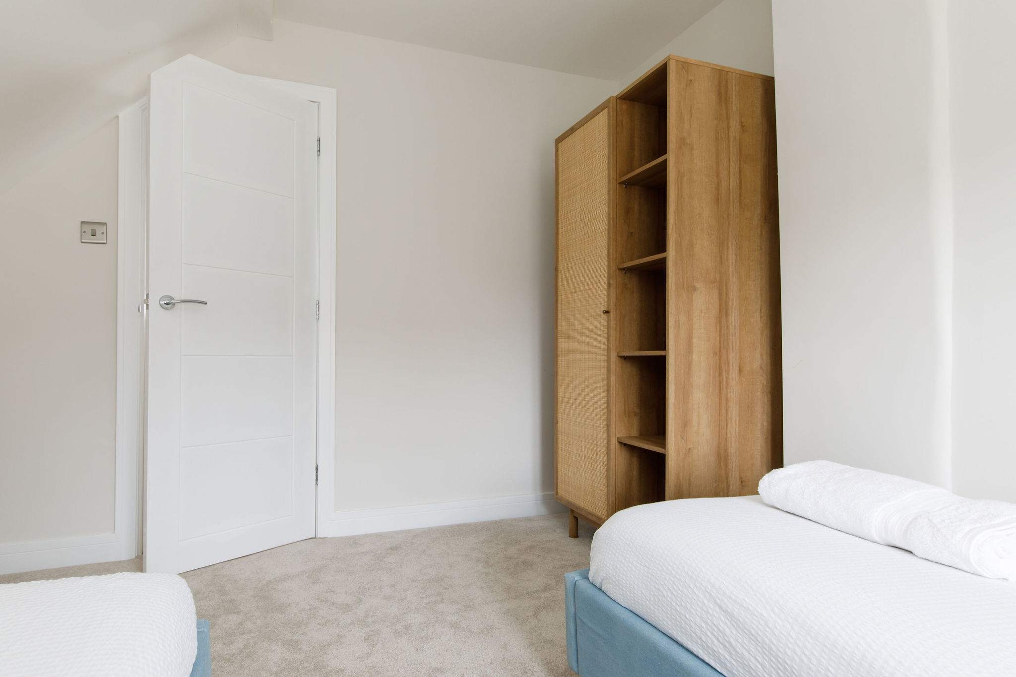 Storage in the twin room is ample