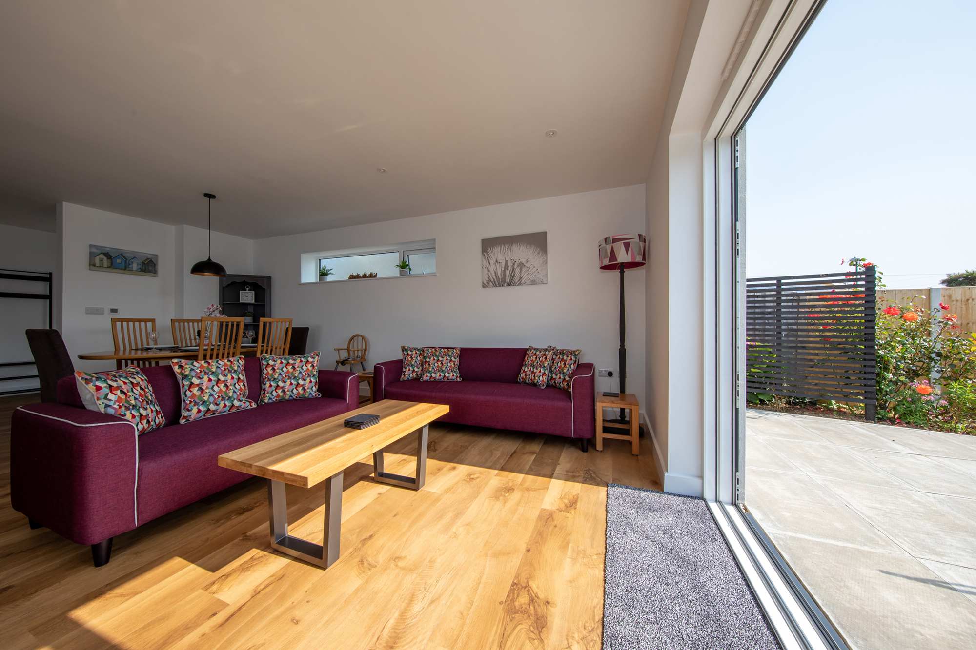 Put your feet up and enjoy the view of the garden