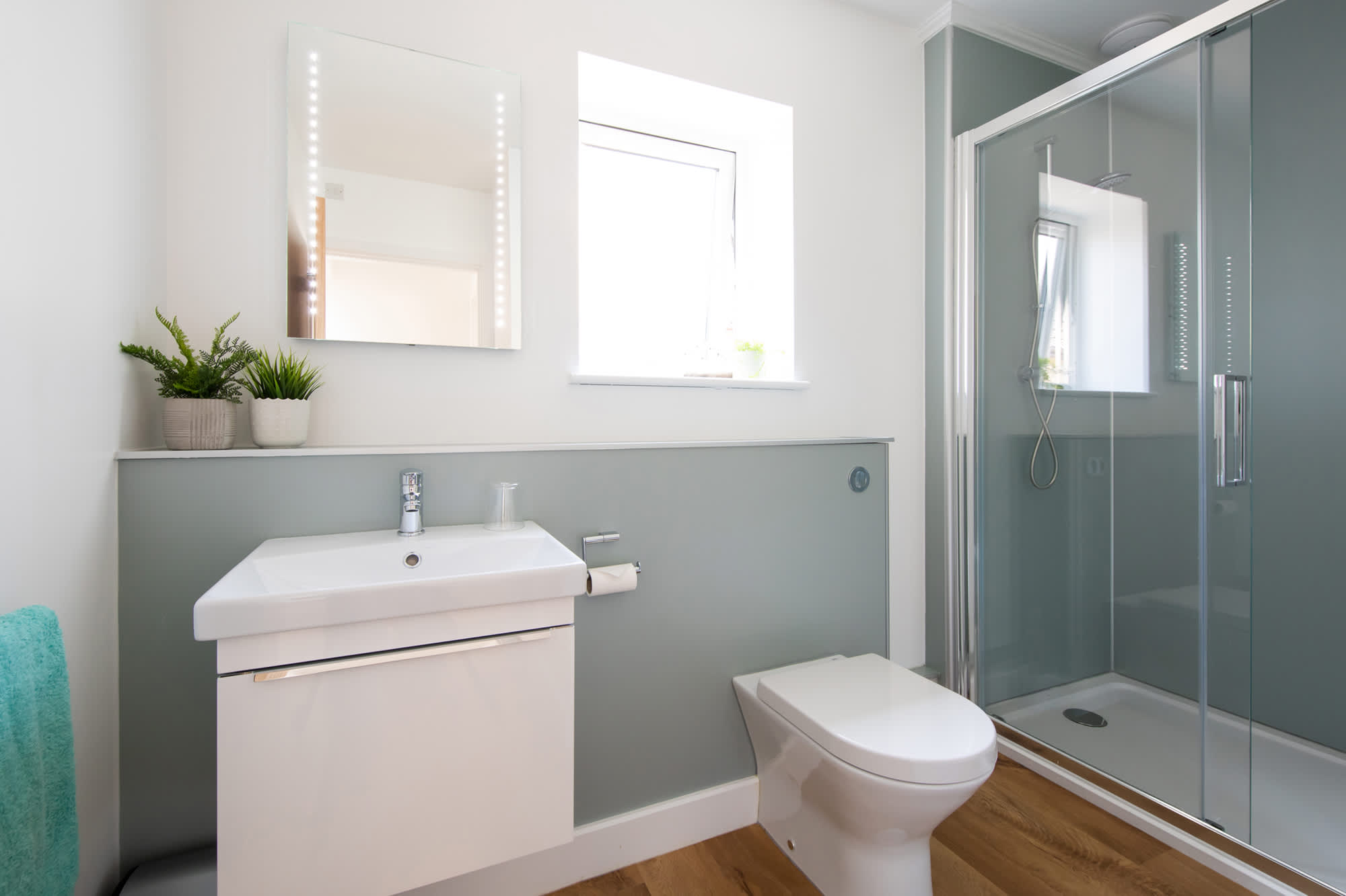 As you can see, we have prepared fresh and clean towels, along with all essential toiletries.