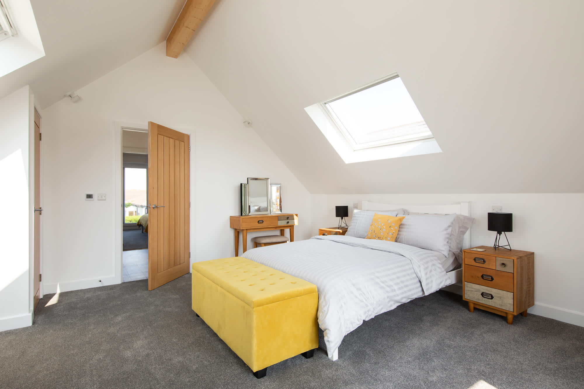 Relax in our scandi style master bedroom