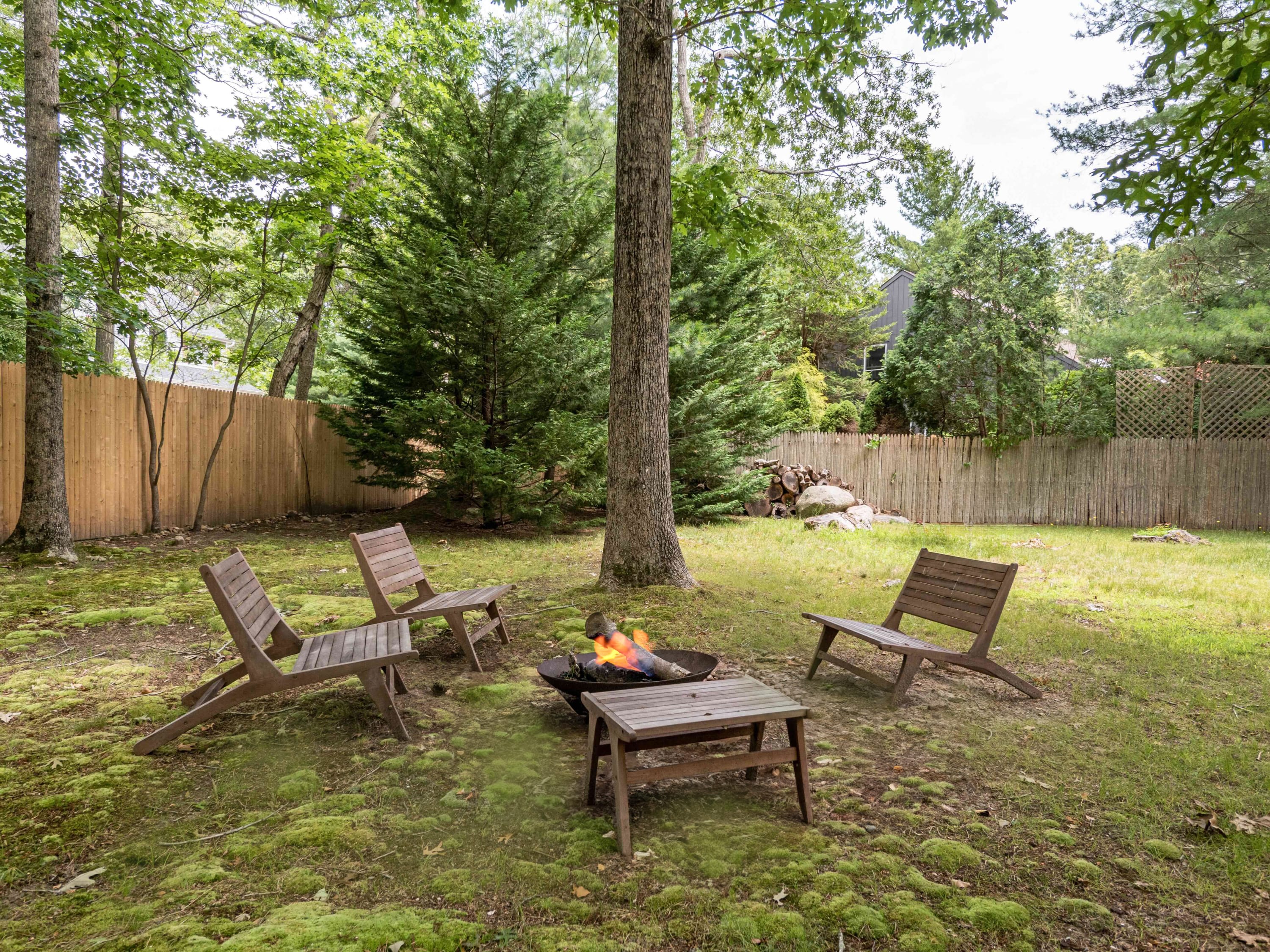 East Hampton Home with Fire Pit