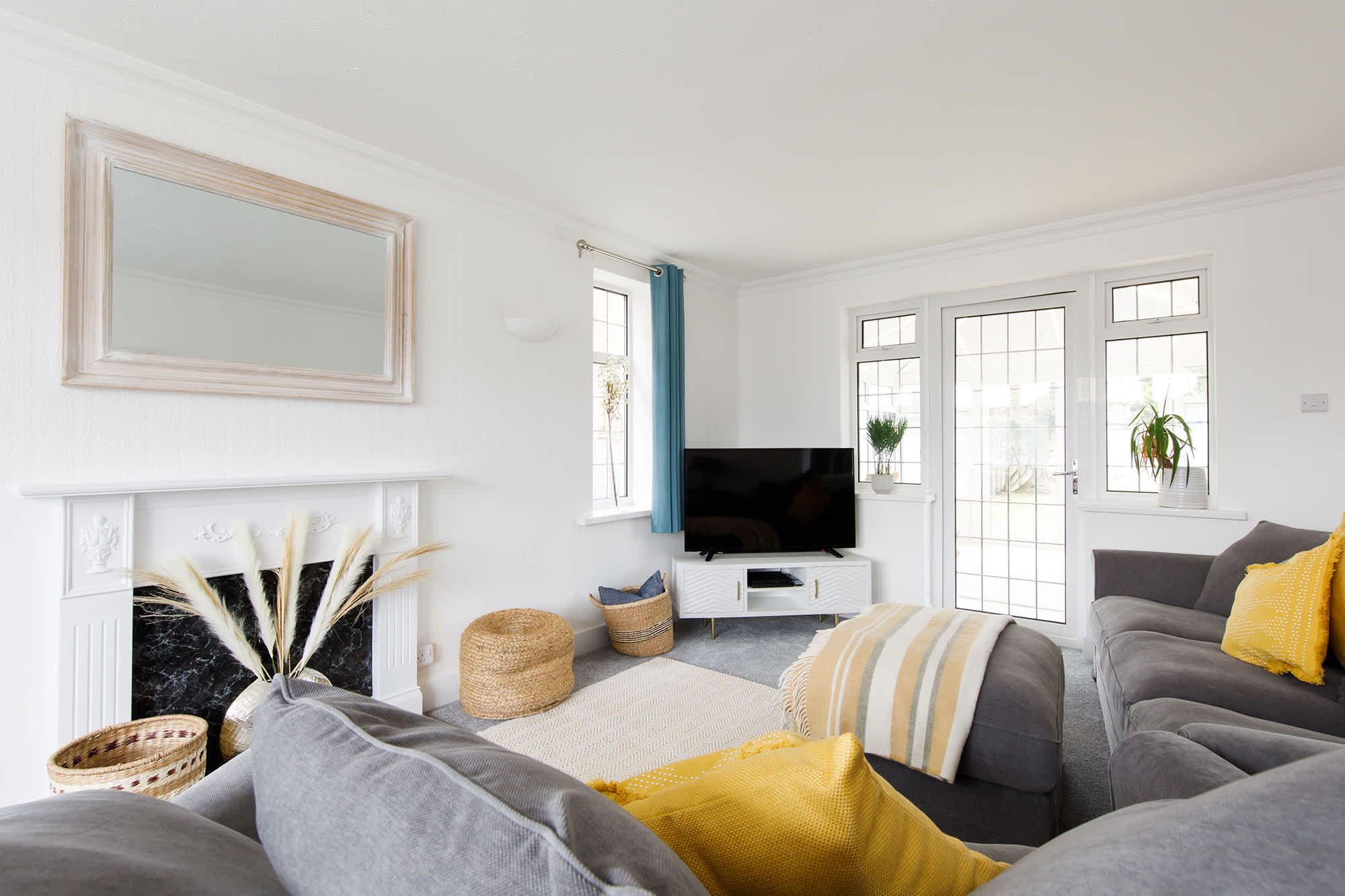 The cosy lounge opens out into the conservatory with pool table