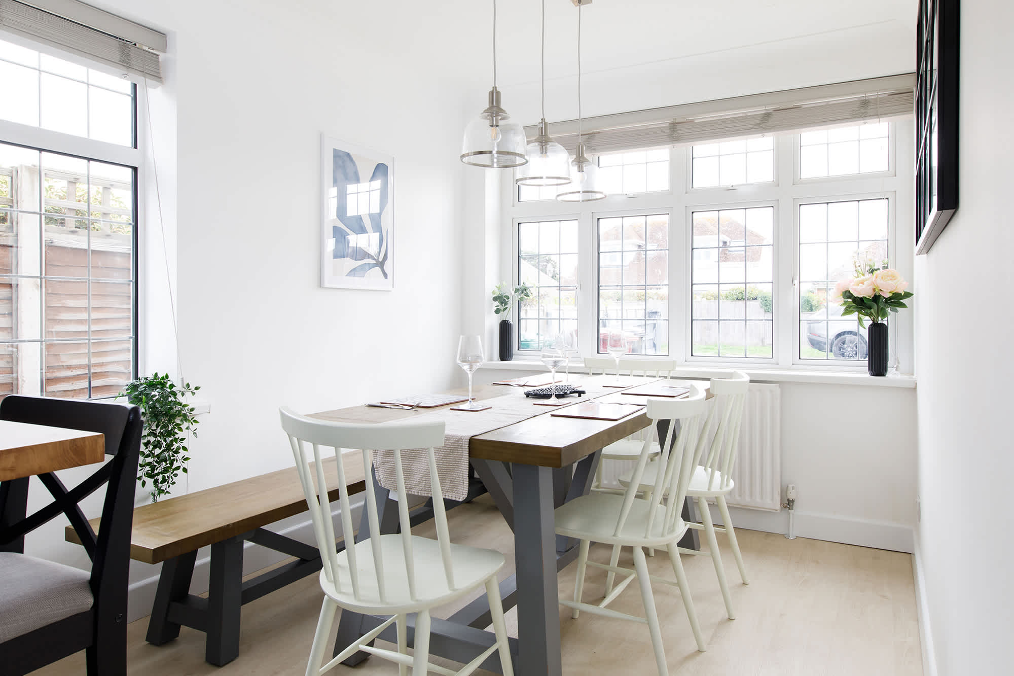 The dining room connects to the kitchen creating a wonderful open plan area for the whole family to come together..