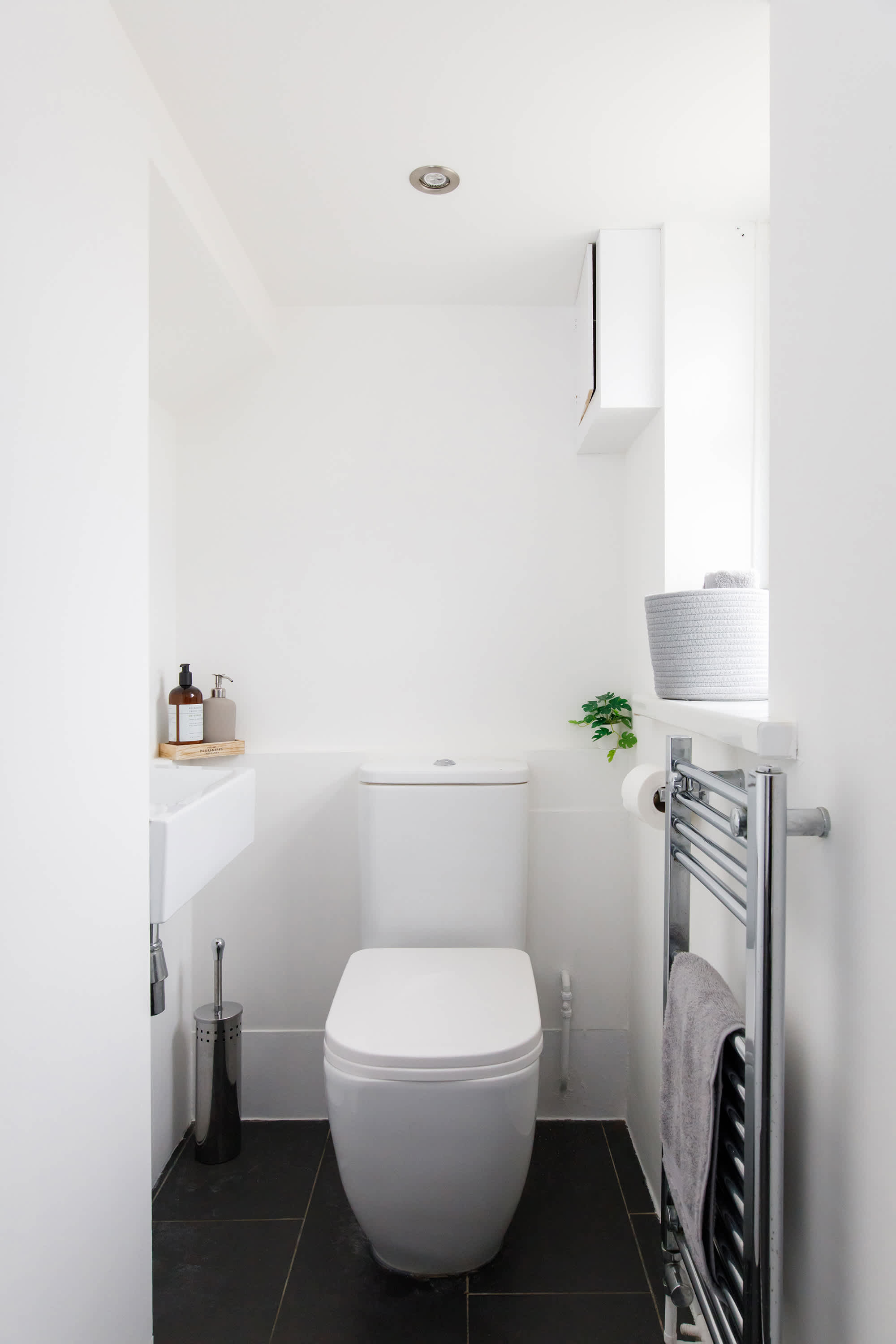 There is a handy downstairs cloakroom, so no one will be fighting for the bathroom!