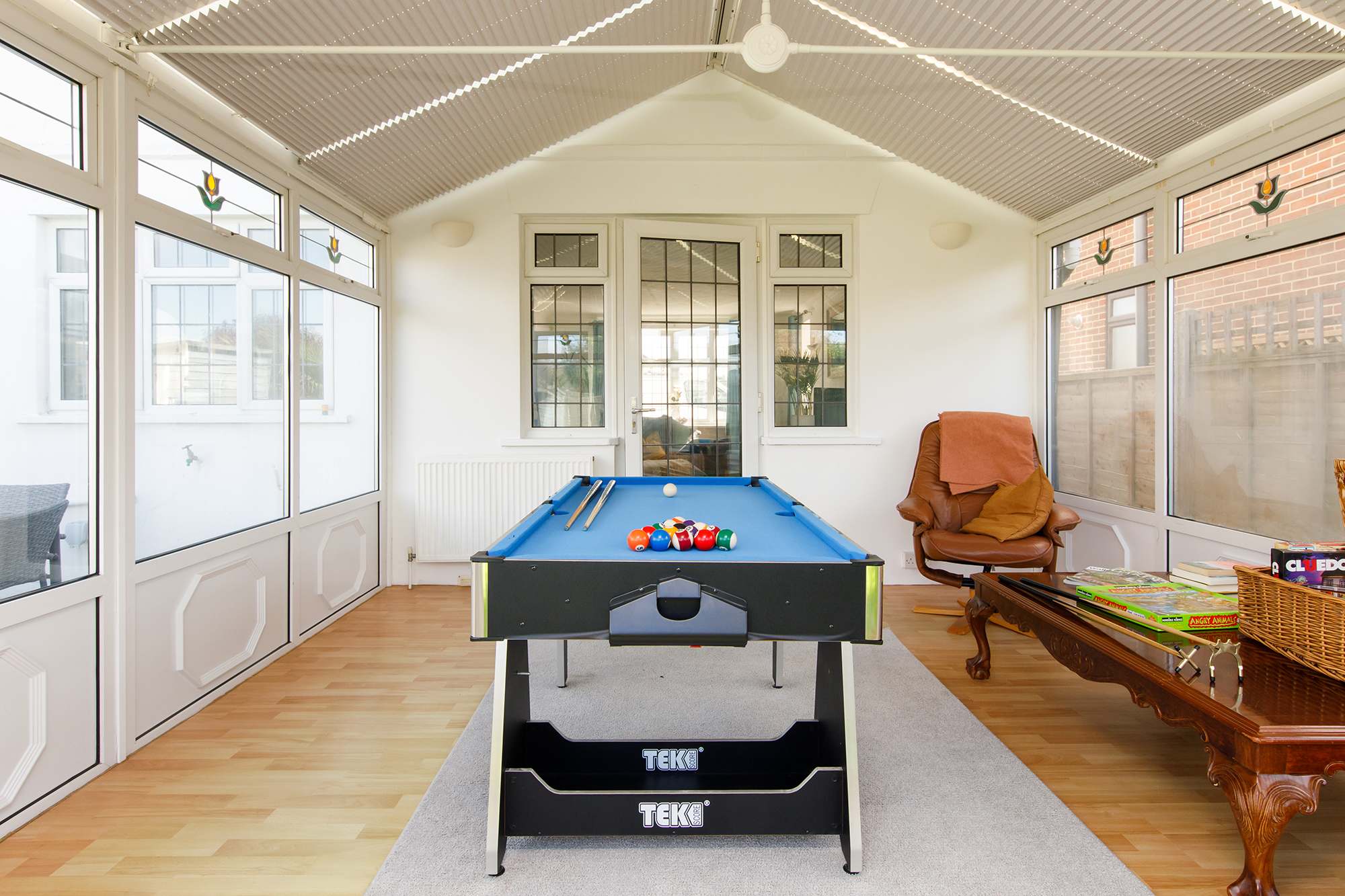 Spend quality time playing games with friends and family. Maybe even a pool tournament!