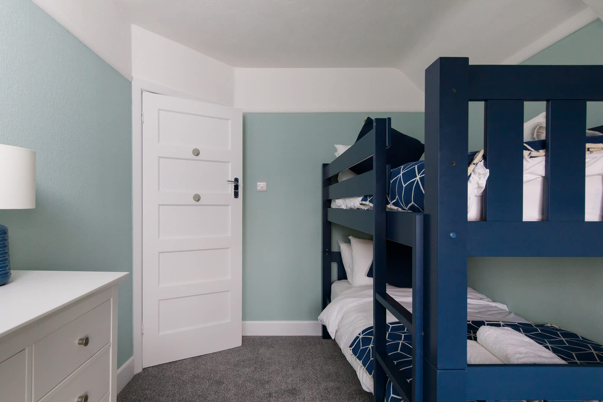 The bunk room is perfect for siblings.