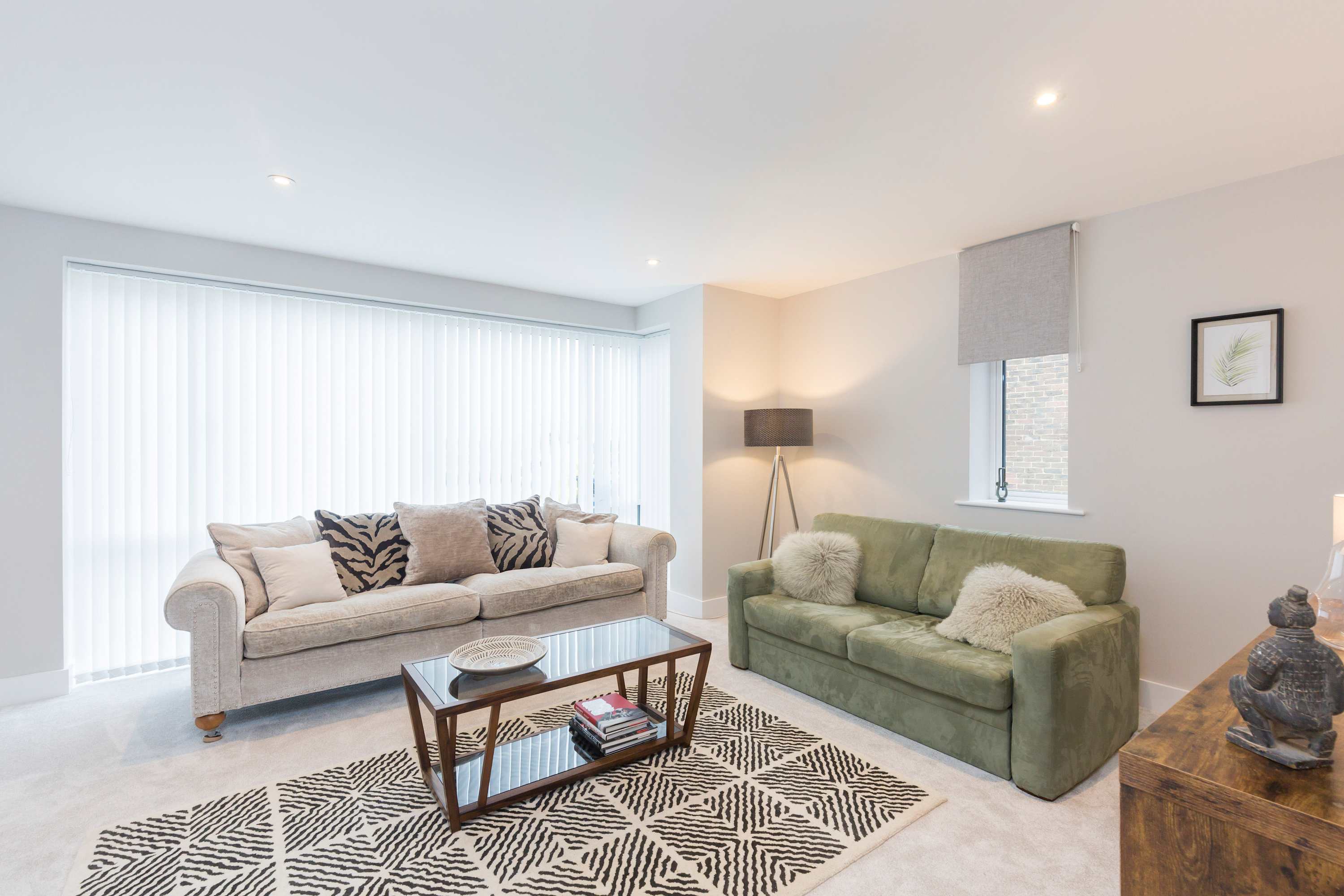 Feet up and flake out in this beautiful living room with double aspect.