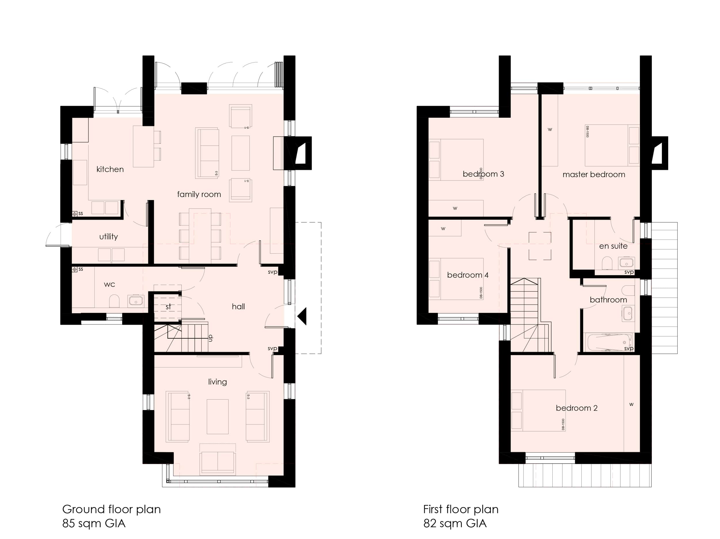 The floorplan of this fabulous house.