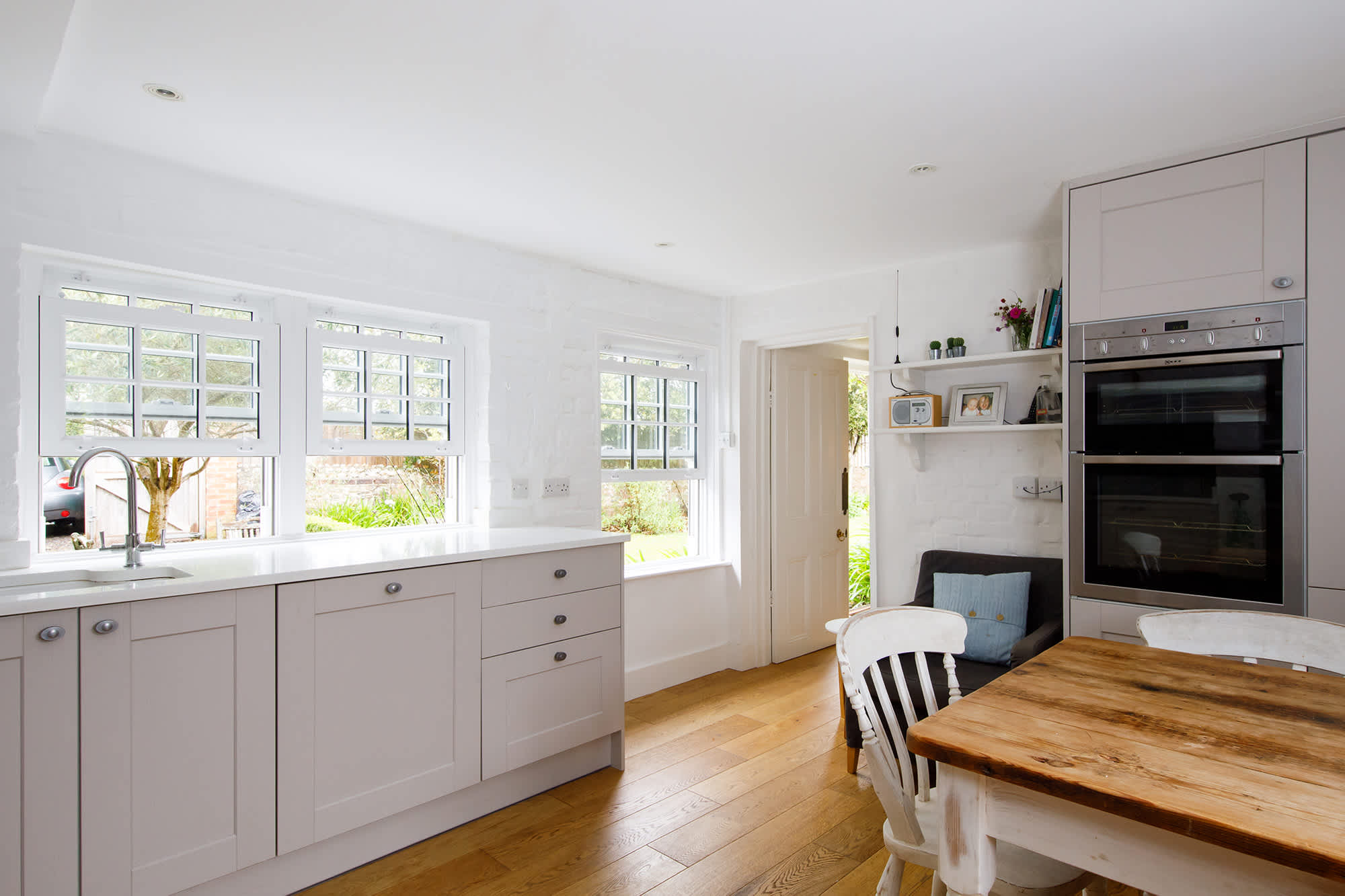 Cook with a view of the front garden