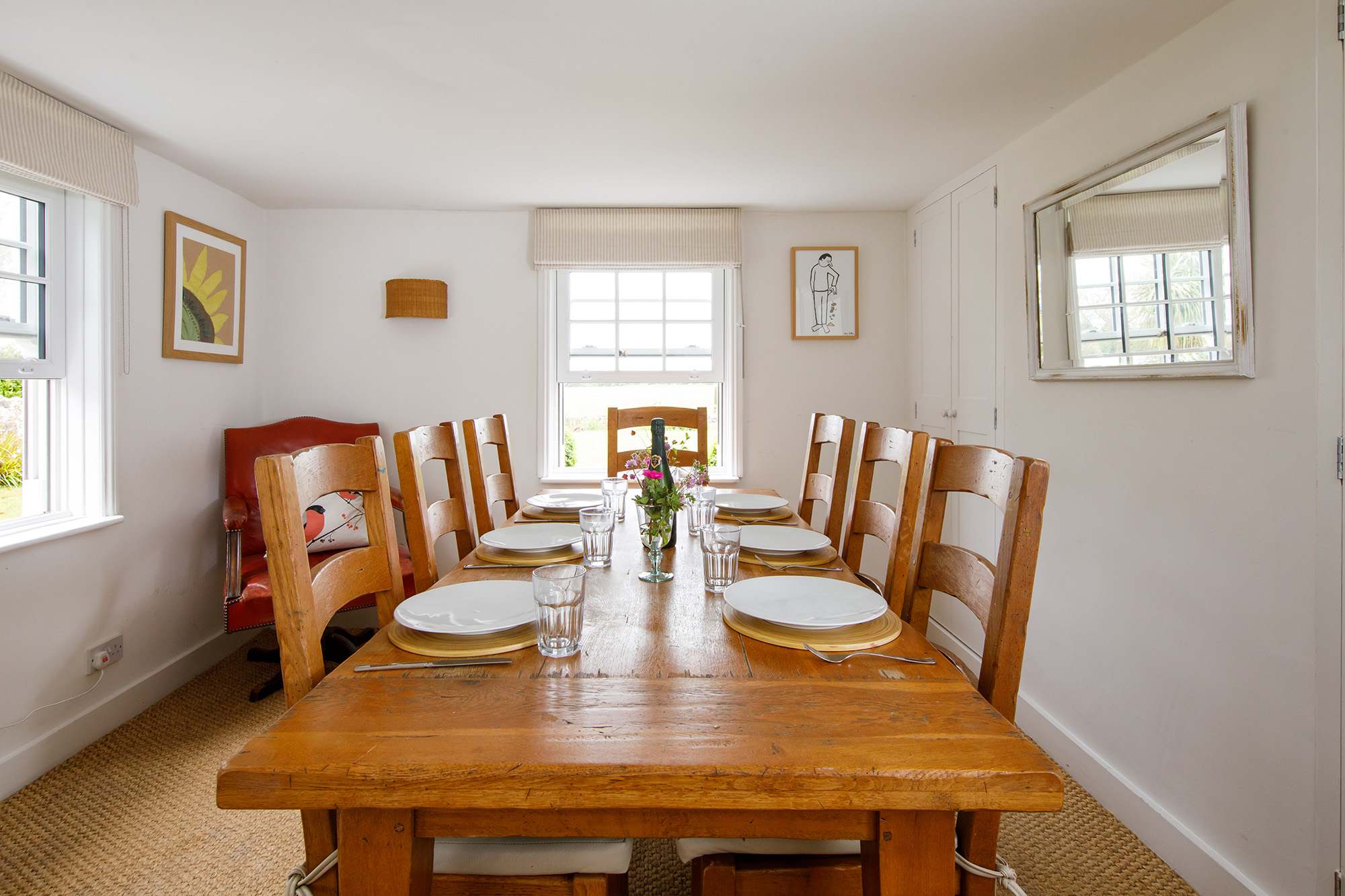 The table is large enough to seat all guests
