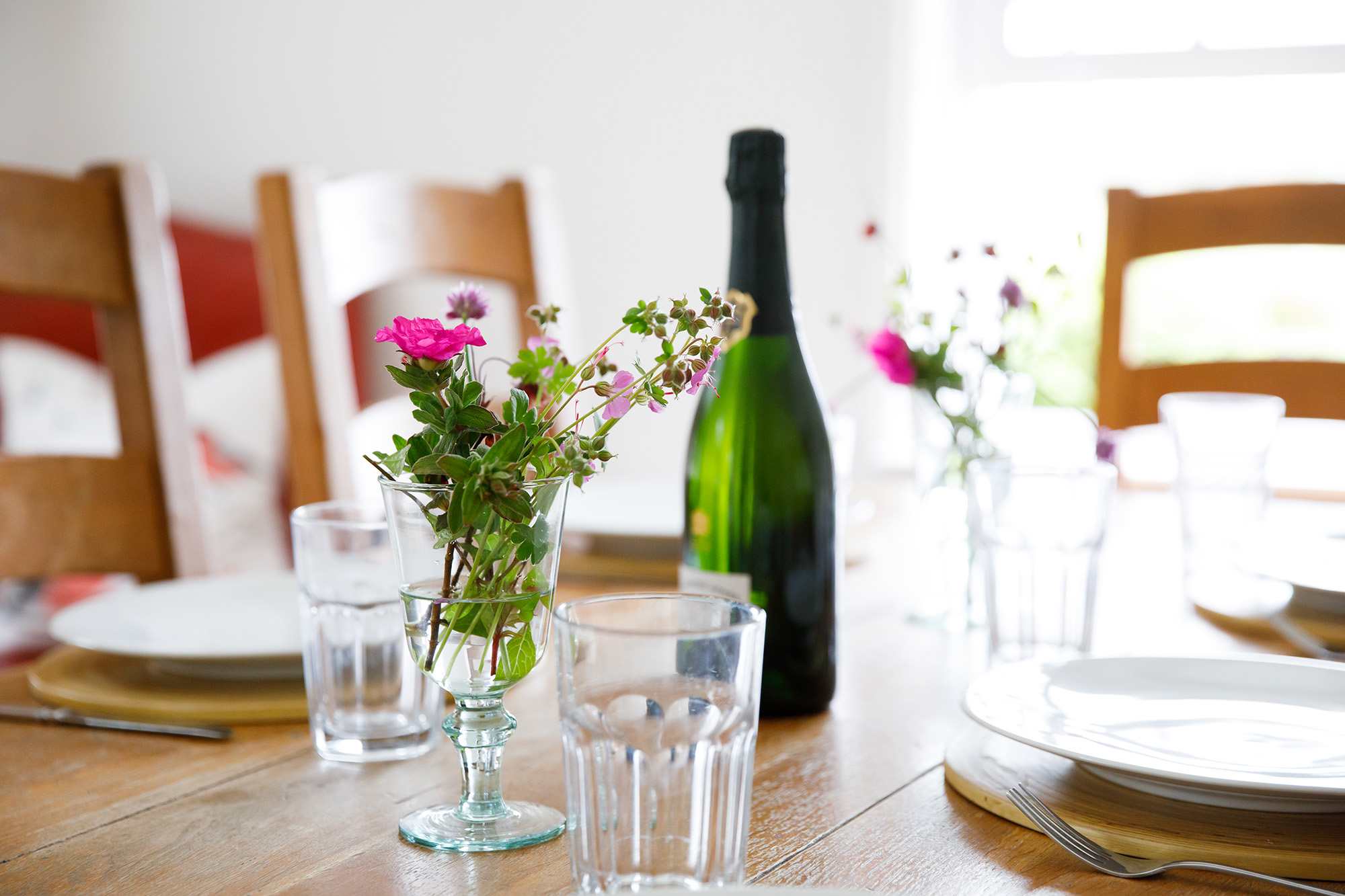 Fresh flowers from the garden