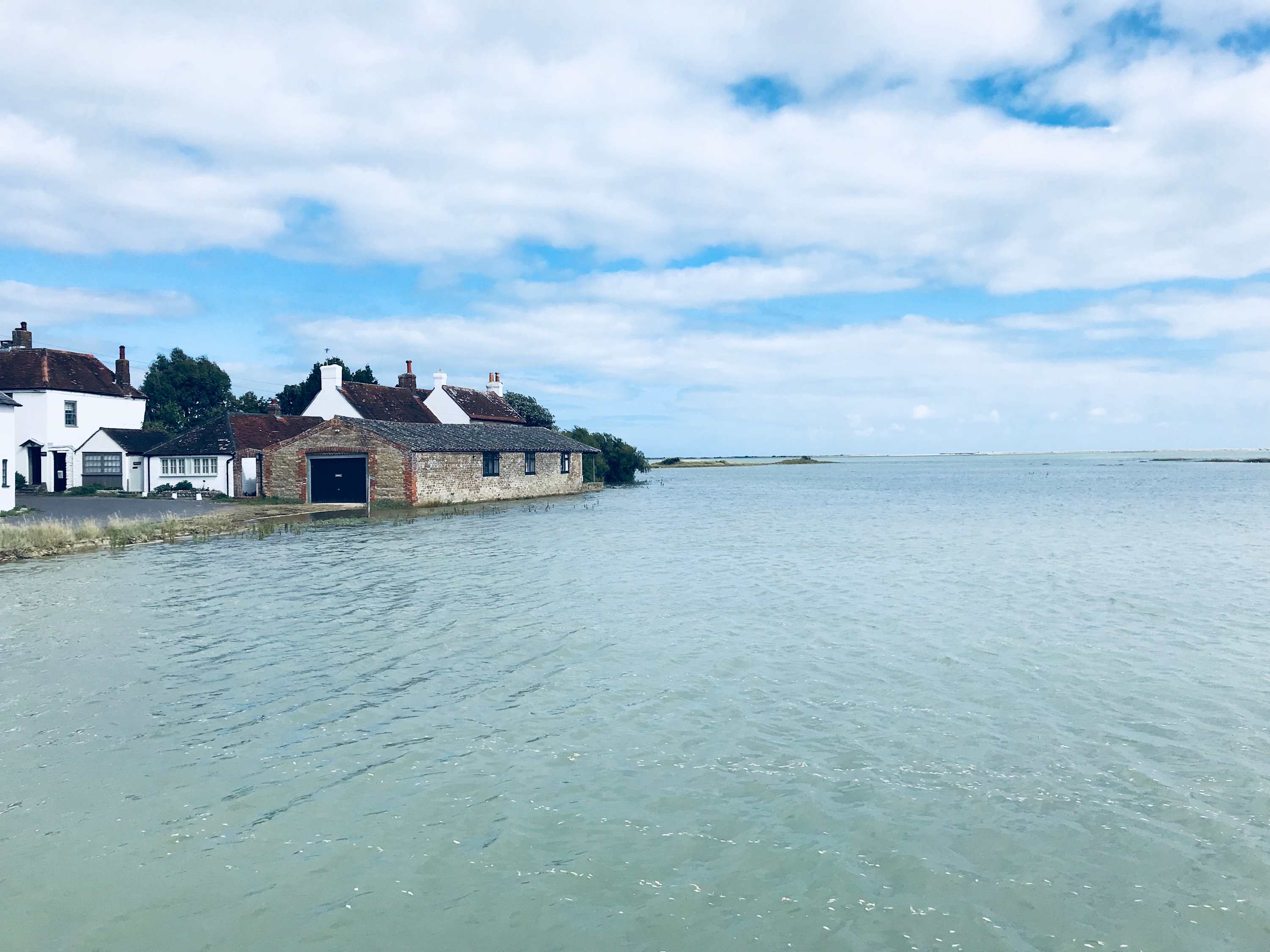 Sidlesham Quay from the water. Just steps away!
