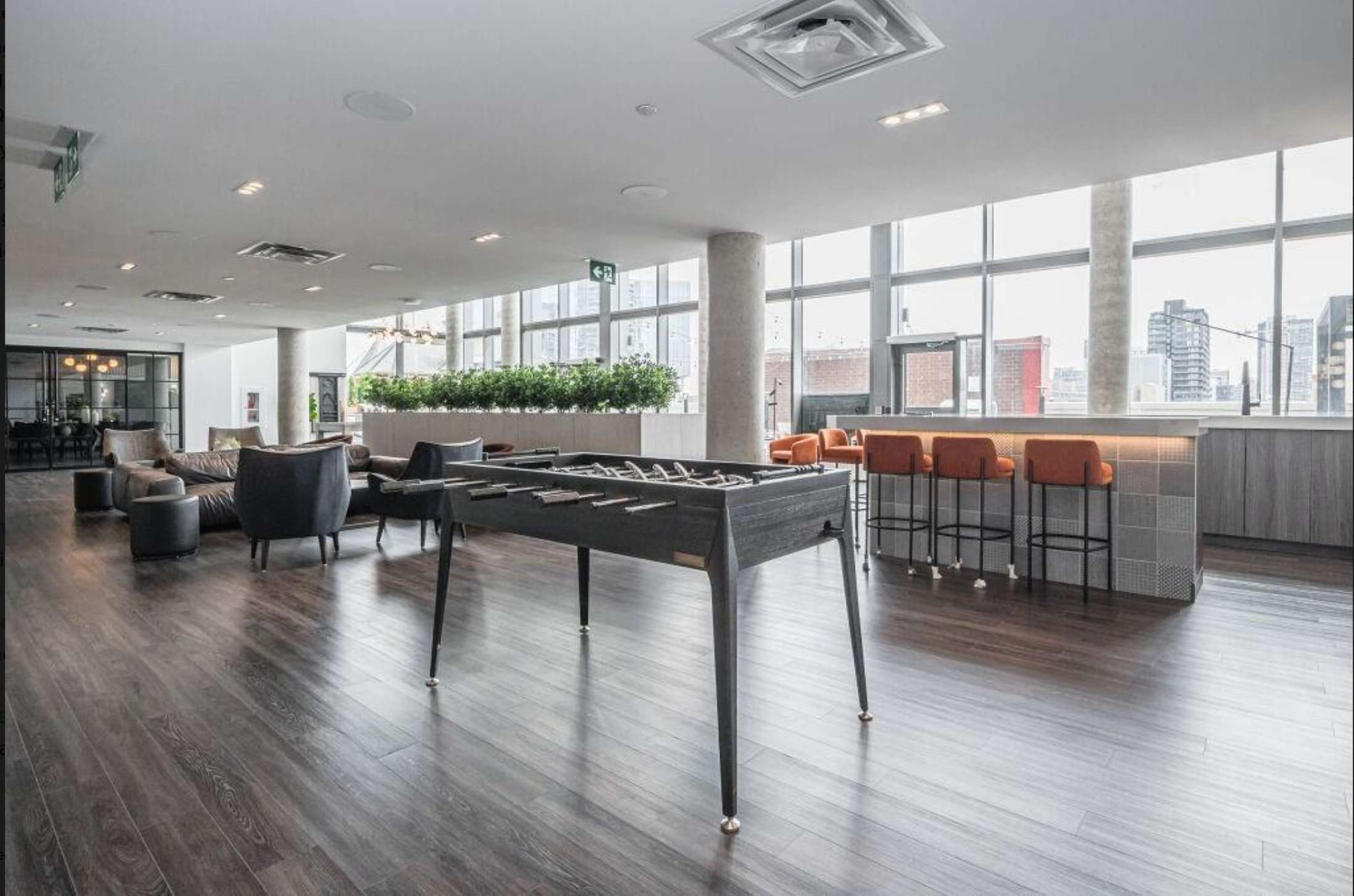 Building lounge and games area for all guests and residents to use