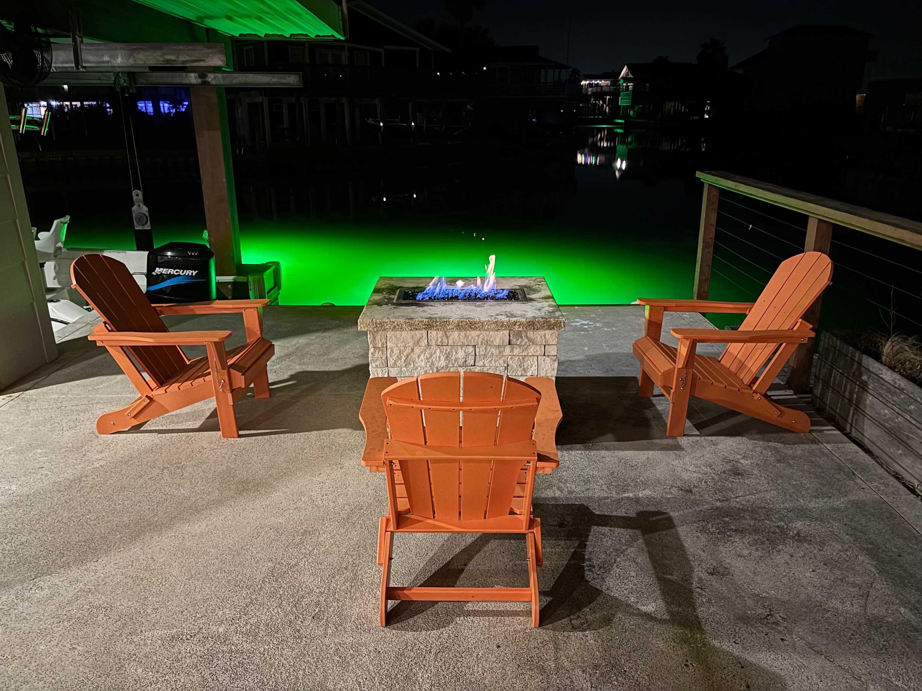 The Oasis Private Pool Bayfront Fire Pit 6