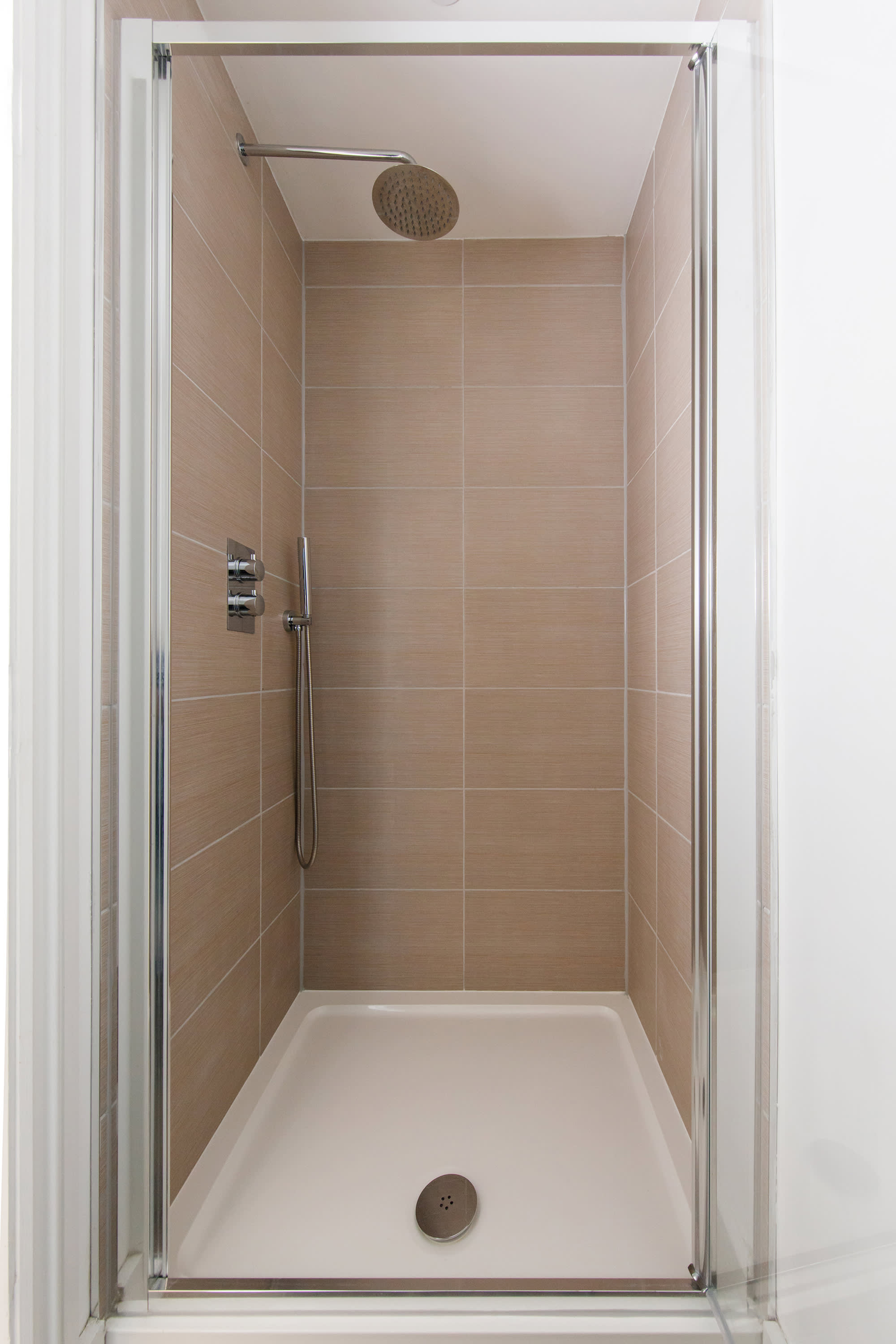 A large overhead shower.