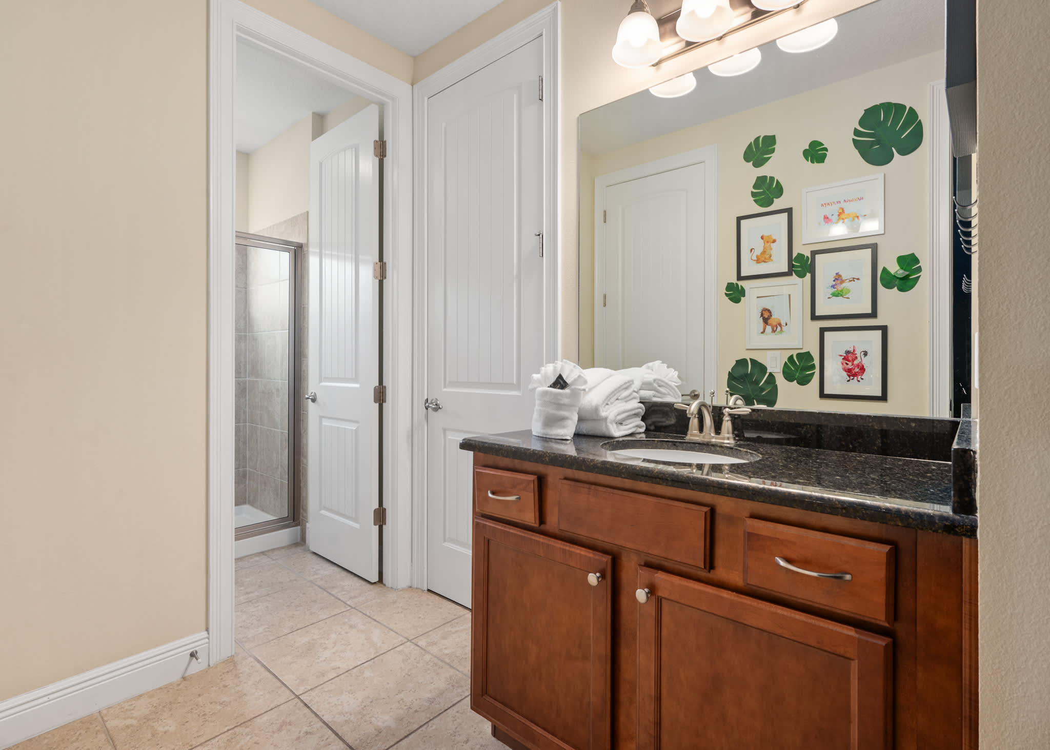 Bathroom shared with Bedrooms 3 and 4.