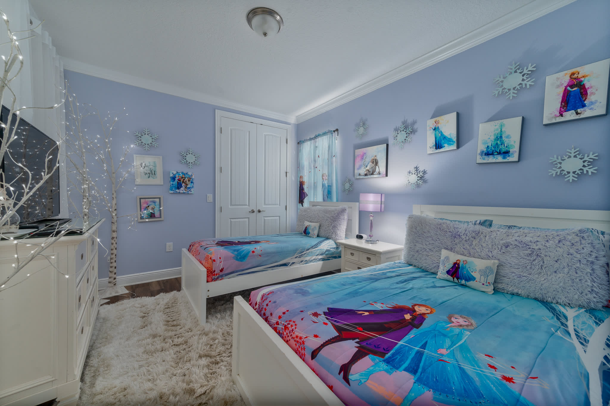 Bedroom 3: Second Floor, 1 Twin and 1 Full Bed, sleeps 2. Bathroom attached (shared with Bedroom 4).