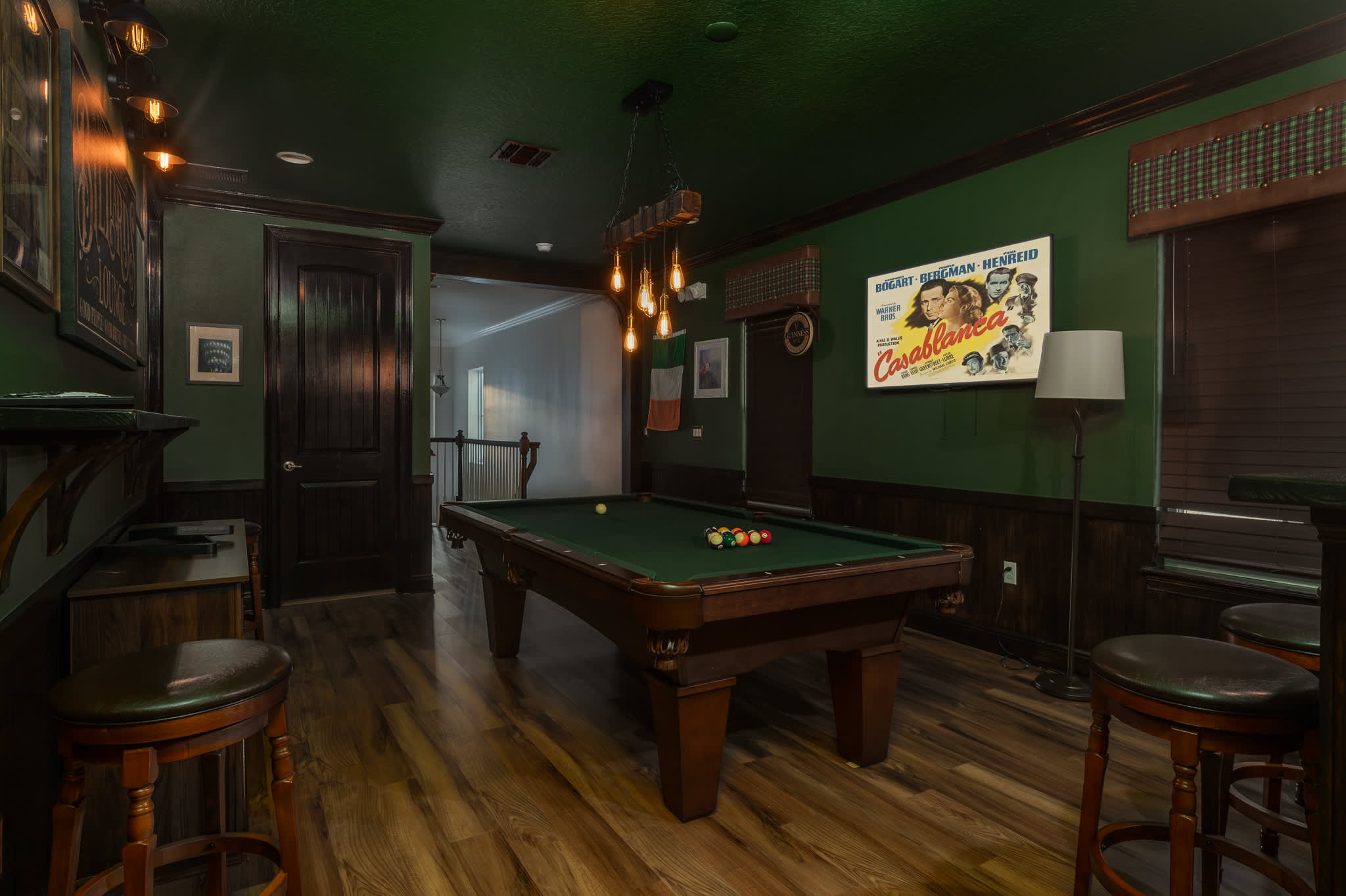 Just when you thought it couldn't get better....pool table and an Irish bar on the second floor!