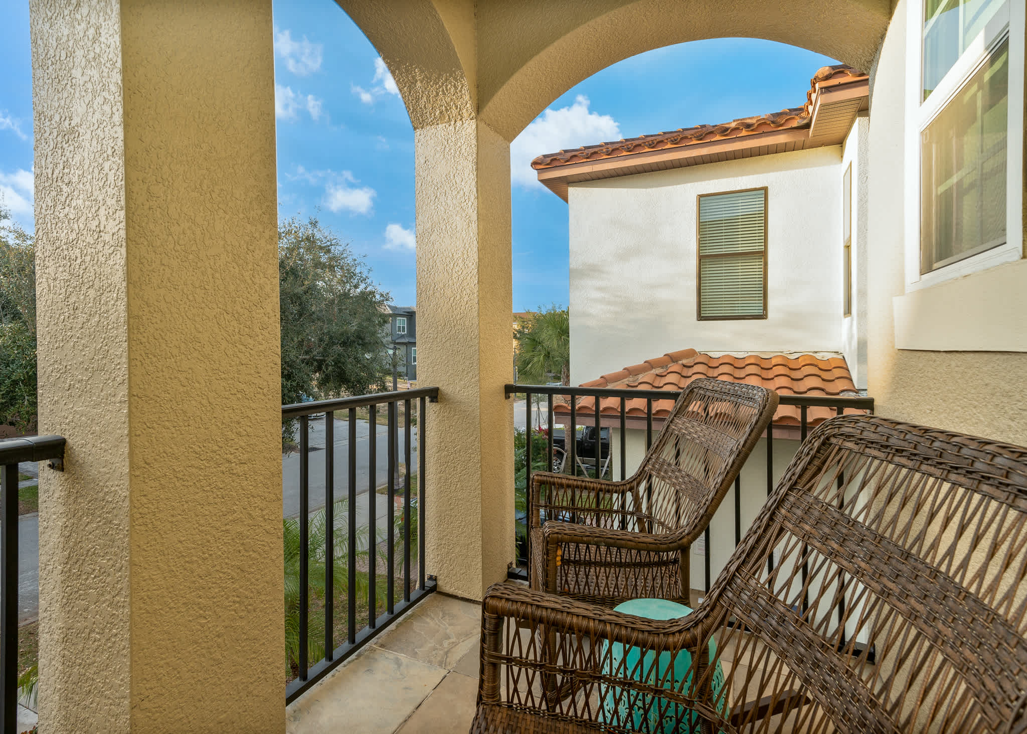 Balcony attached to Bedroom 5 overlooking the street!