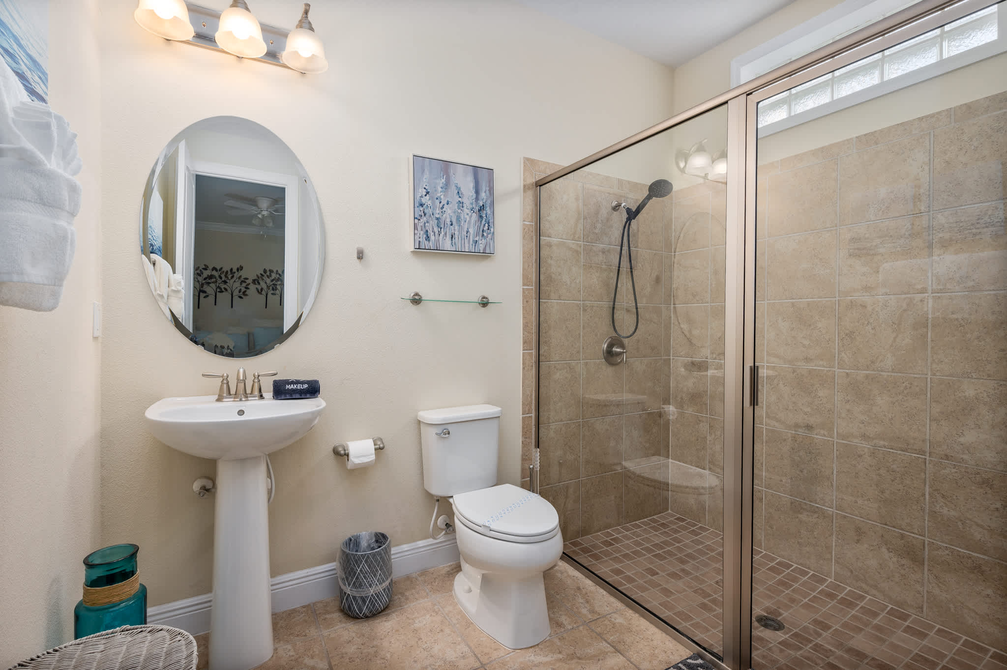 Bathroom attached to Bedroom 1.