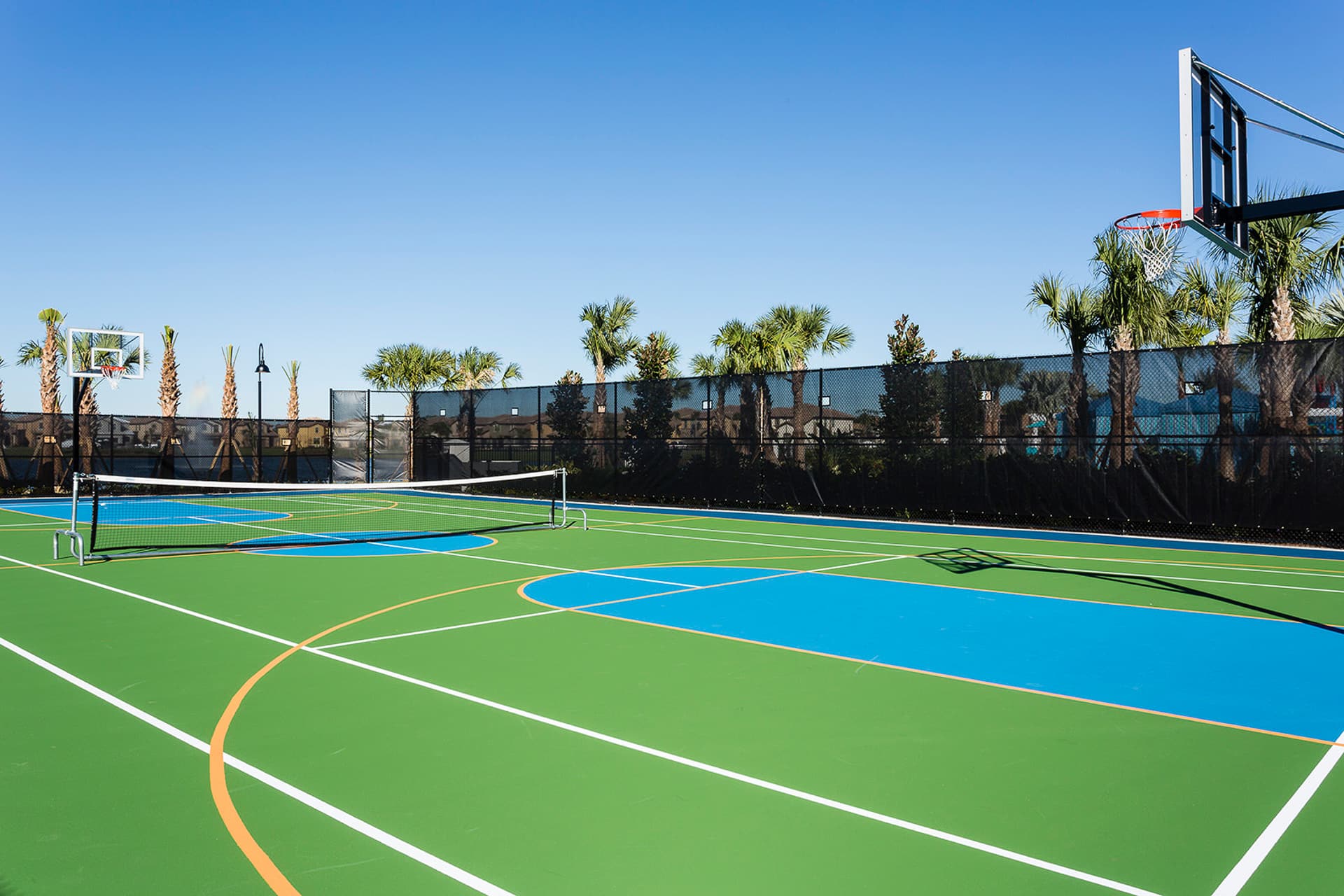 Tennis and Basketball Courts at the Resort Clubhouse