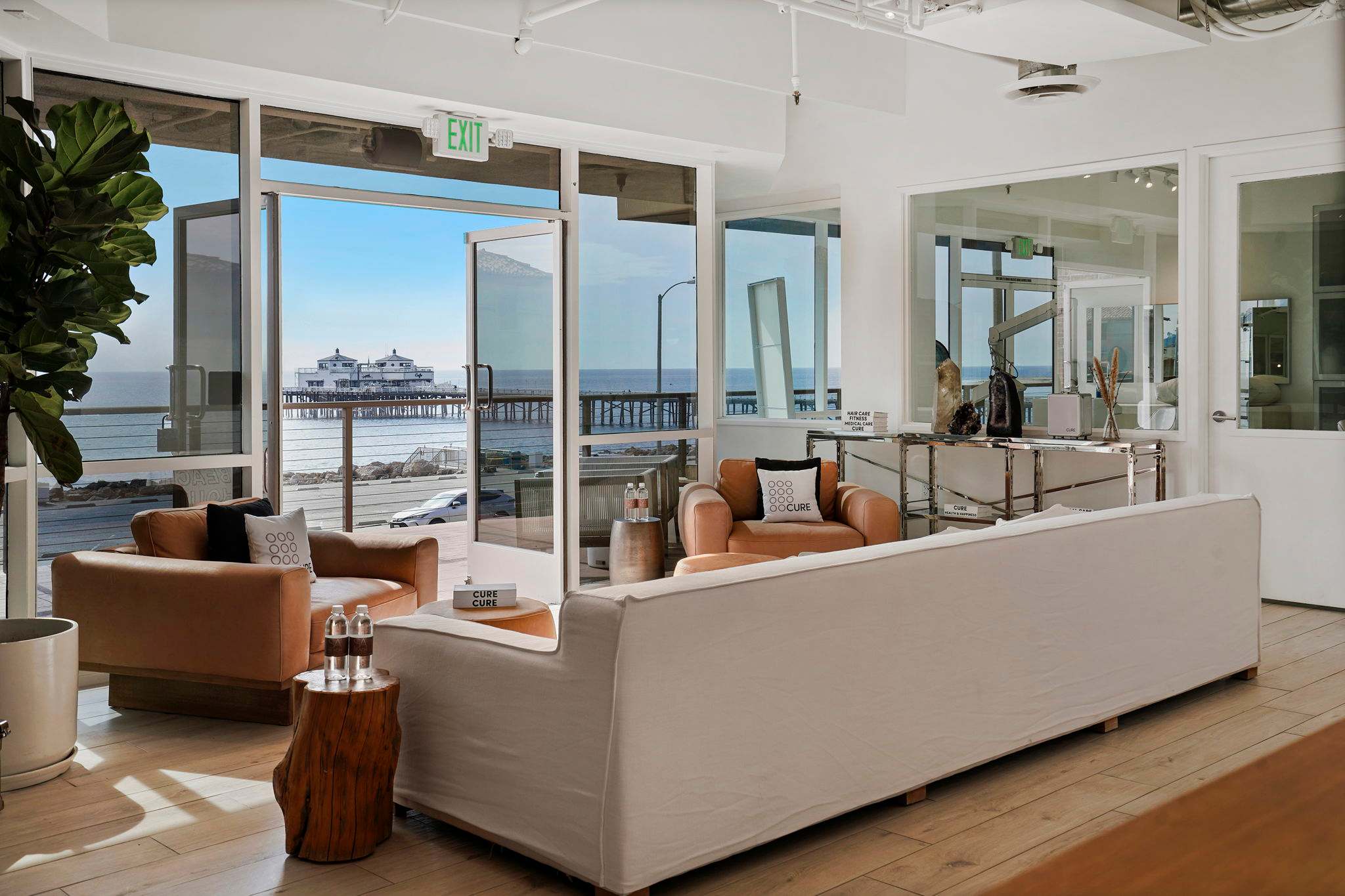 A tranquil retreat near your Malibu getaway—CURE Spa offers stunning oceanfront relaxation.