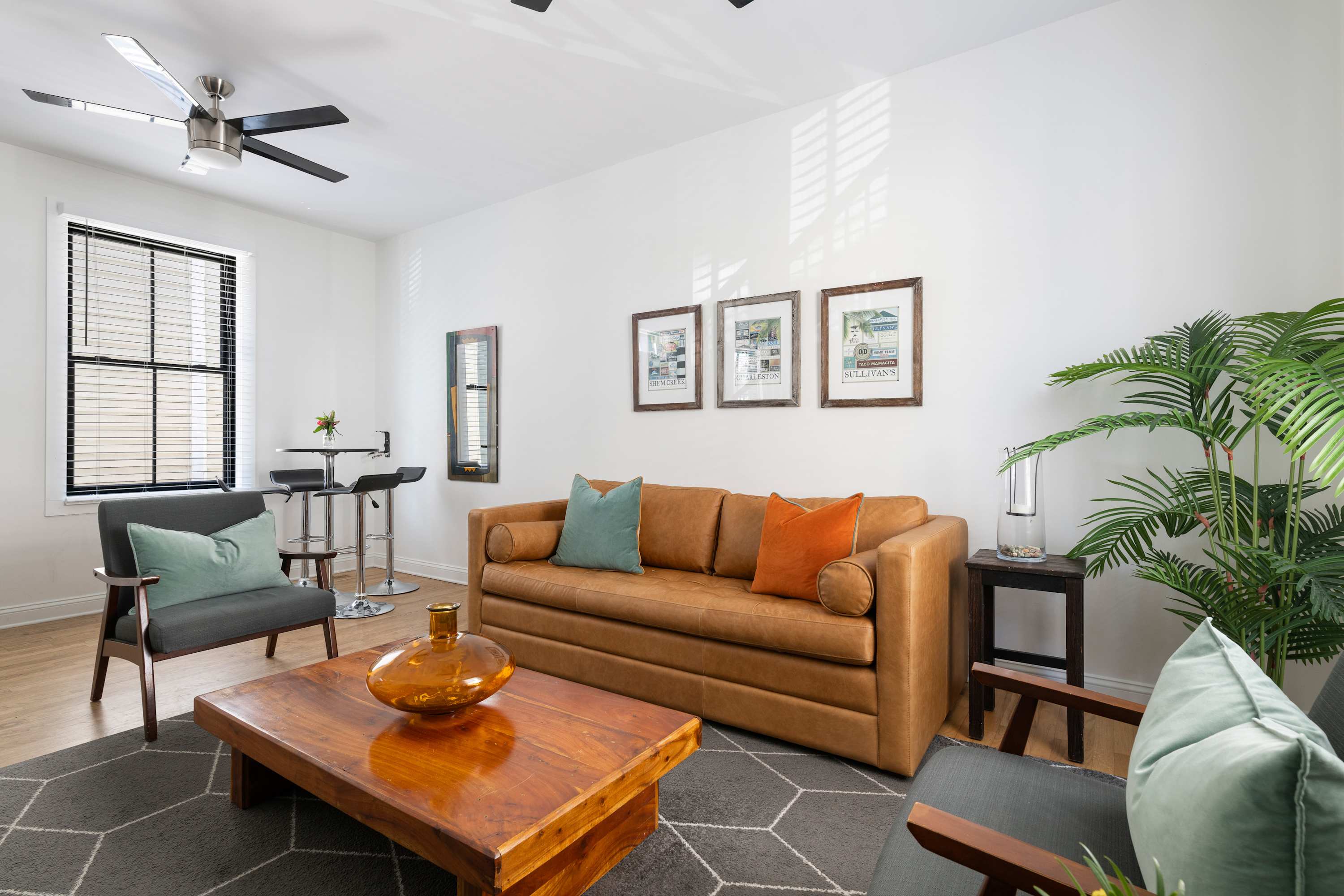 Pull-out sleeper sofa in living room #1 for additional sleeping space 