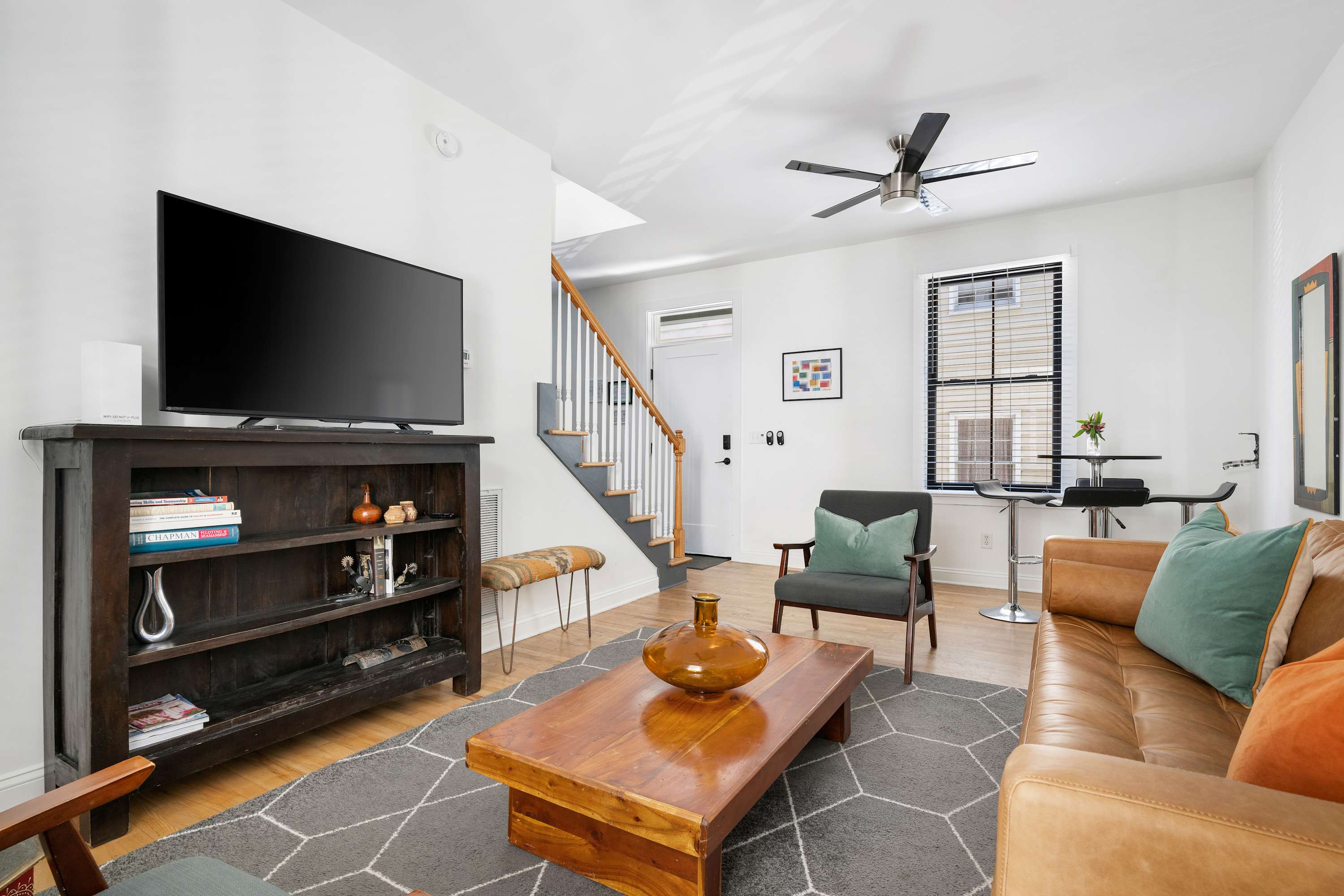 Professionally designed living room space #1 with a Smart TV
