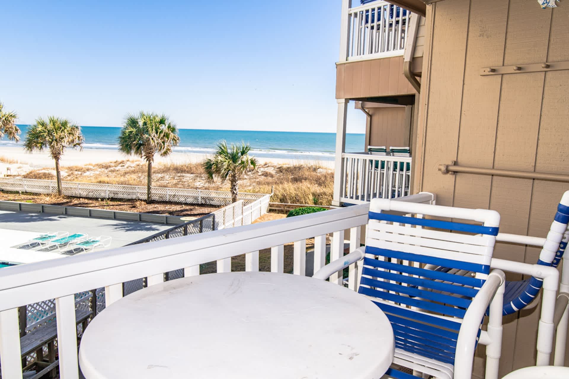 Ocean and Pool View Balcony