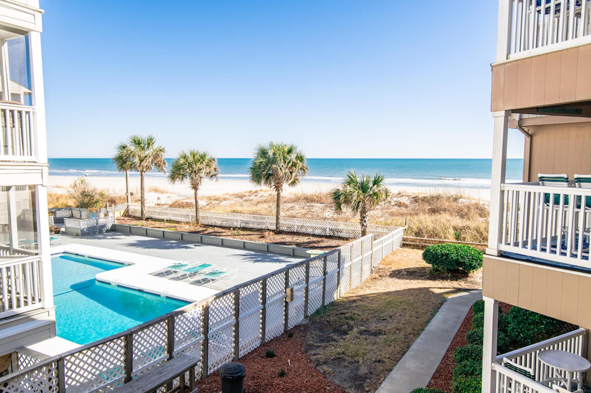 Ocean and Pool View Balcony