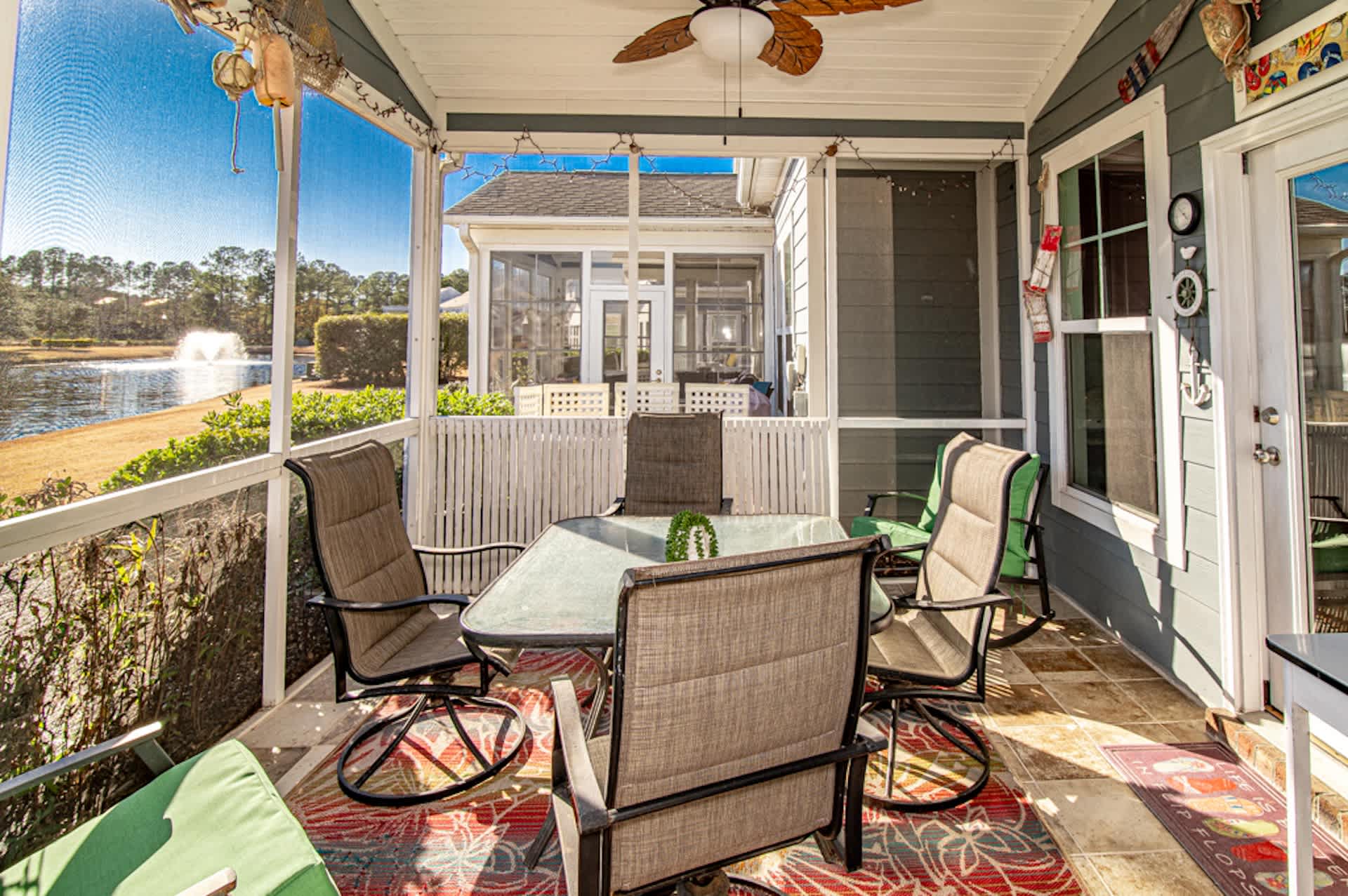 Lakefront with Screened Patio