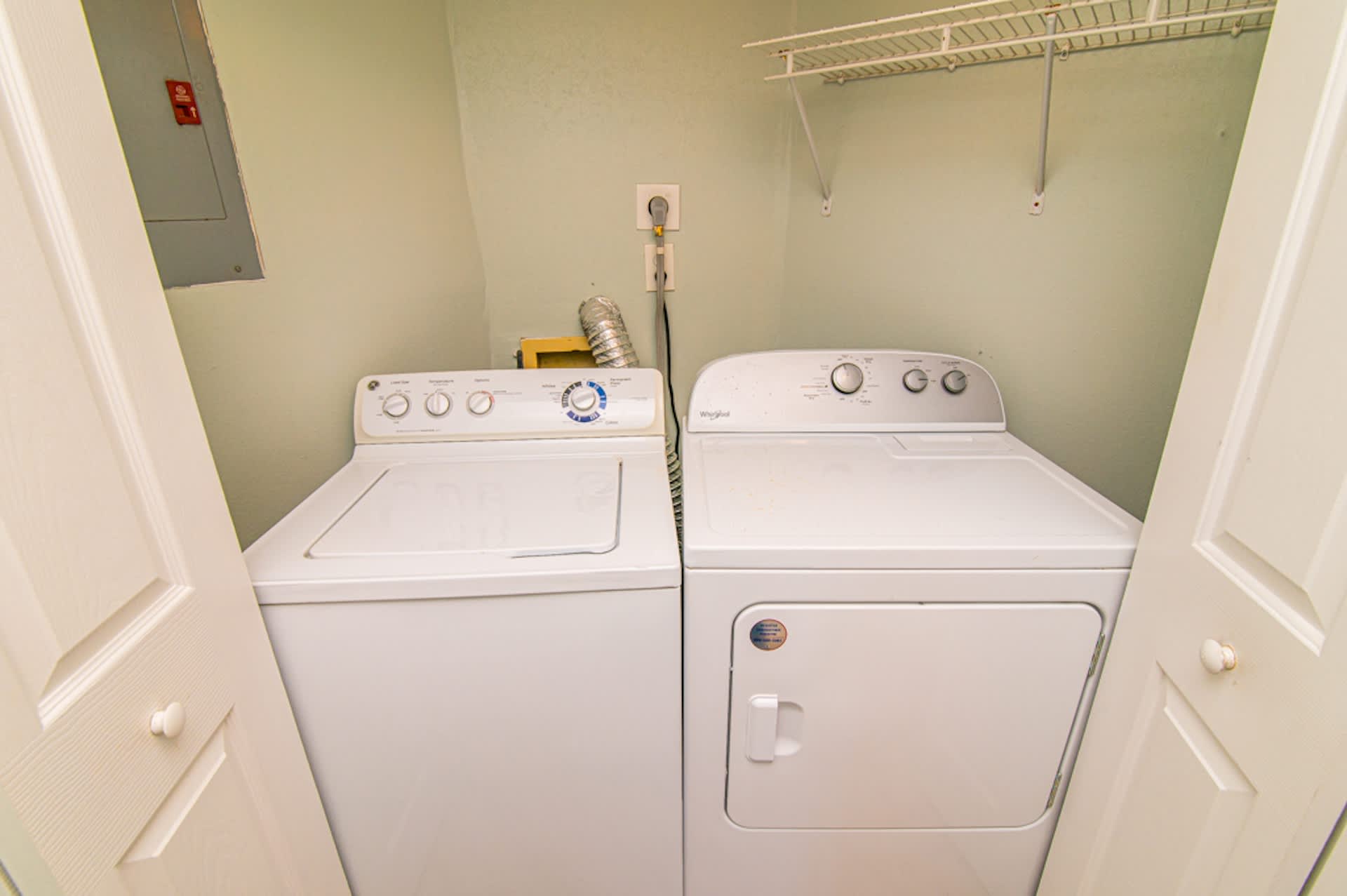 Washer and Dryer Inside Our Home