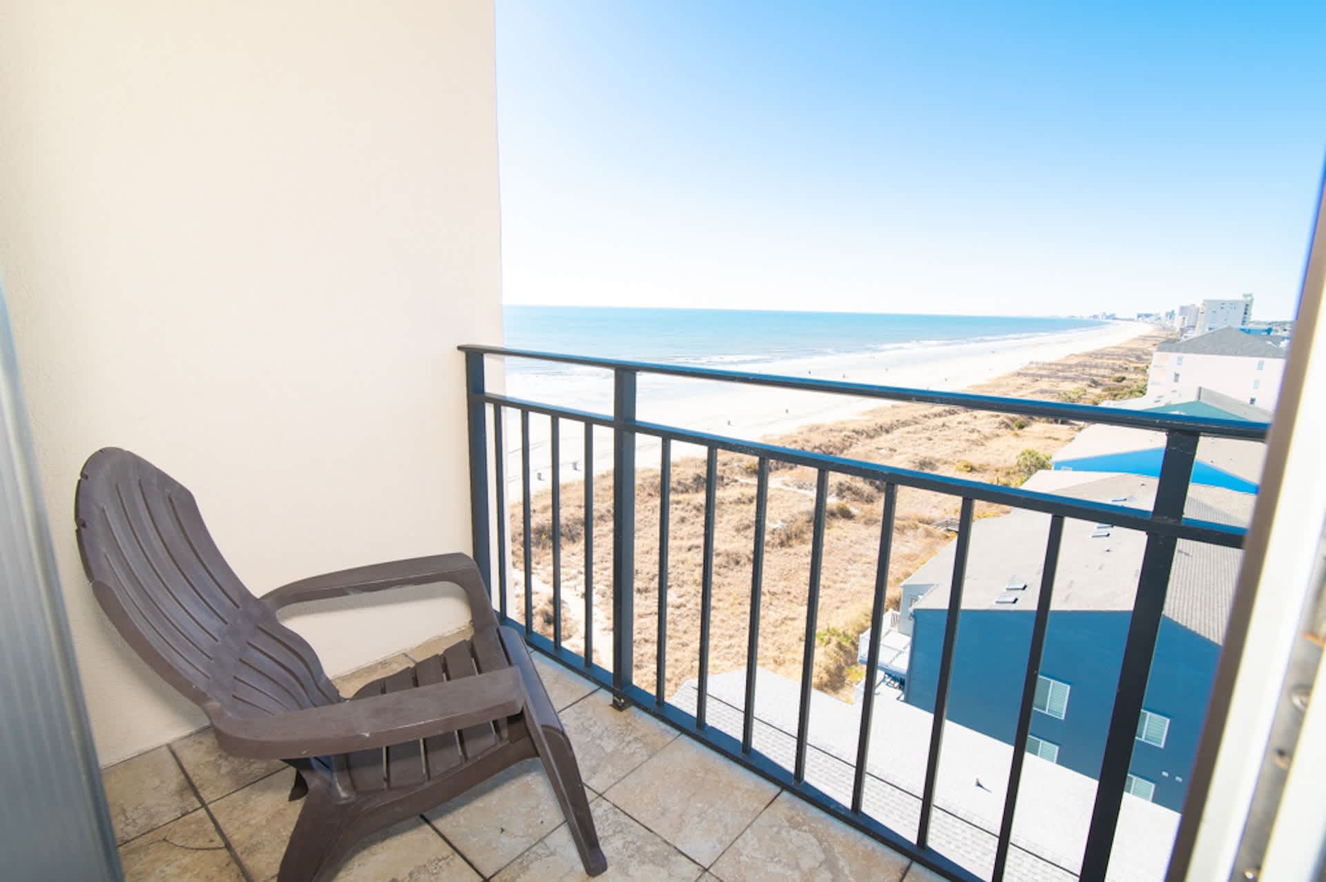 Master Bedroom Balcony Rare View Down the Coastline