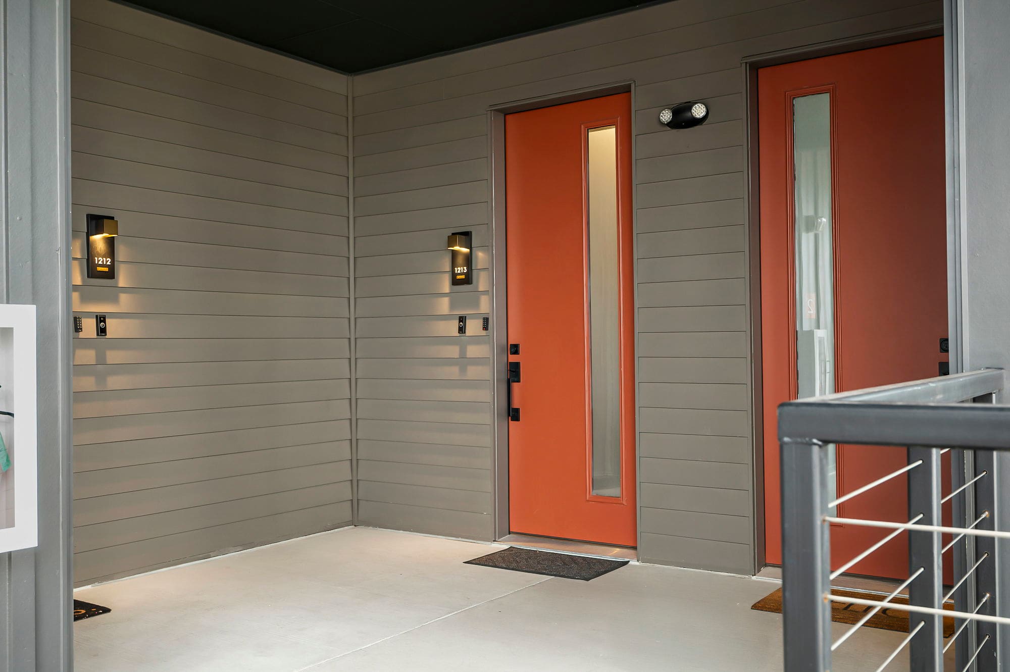 Condo entry door at The Mercer