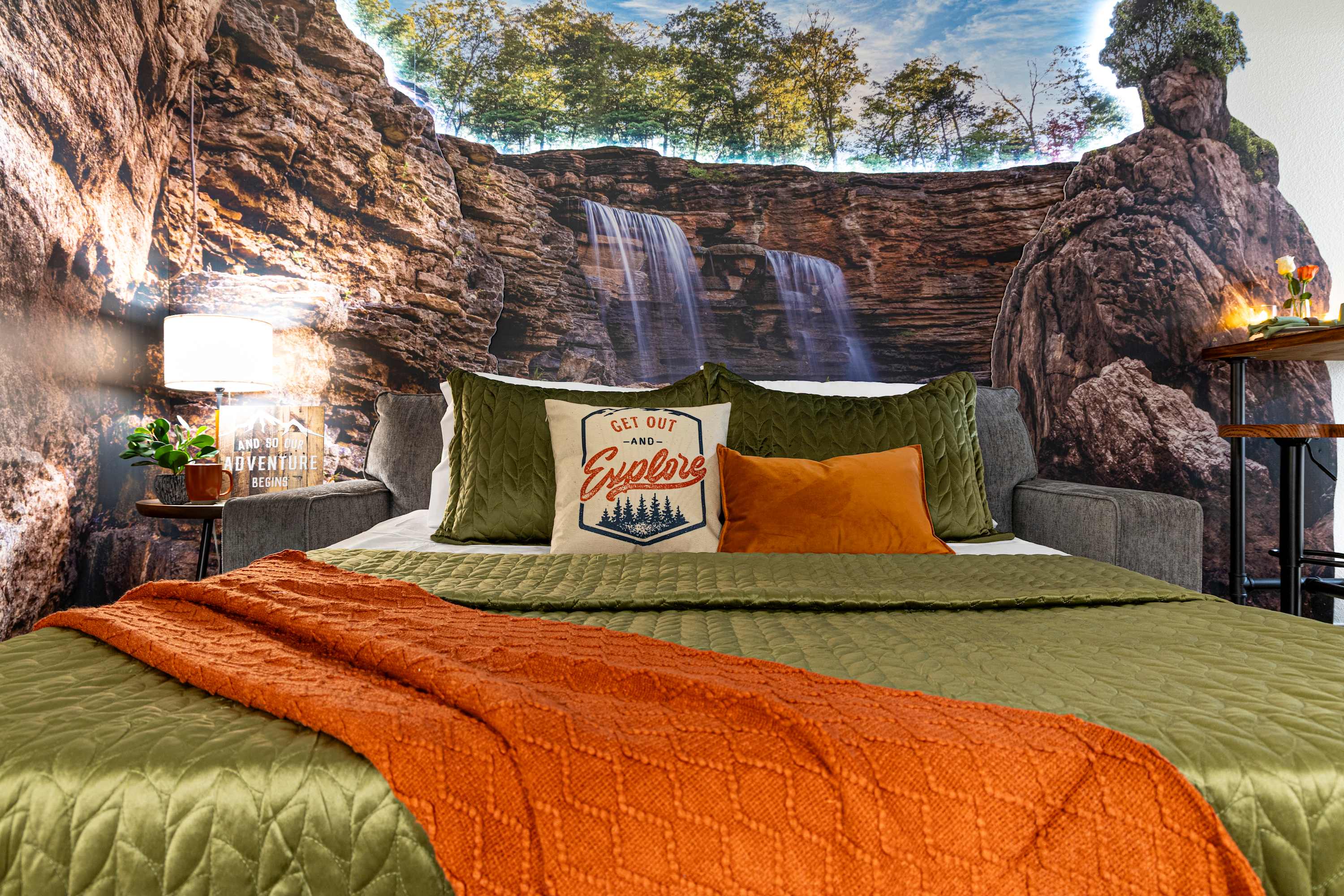 Need more sleeping space? Pull out the couch for a second bed to rest up before you get out and explore Branson.