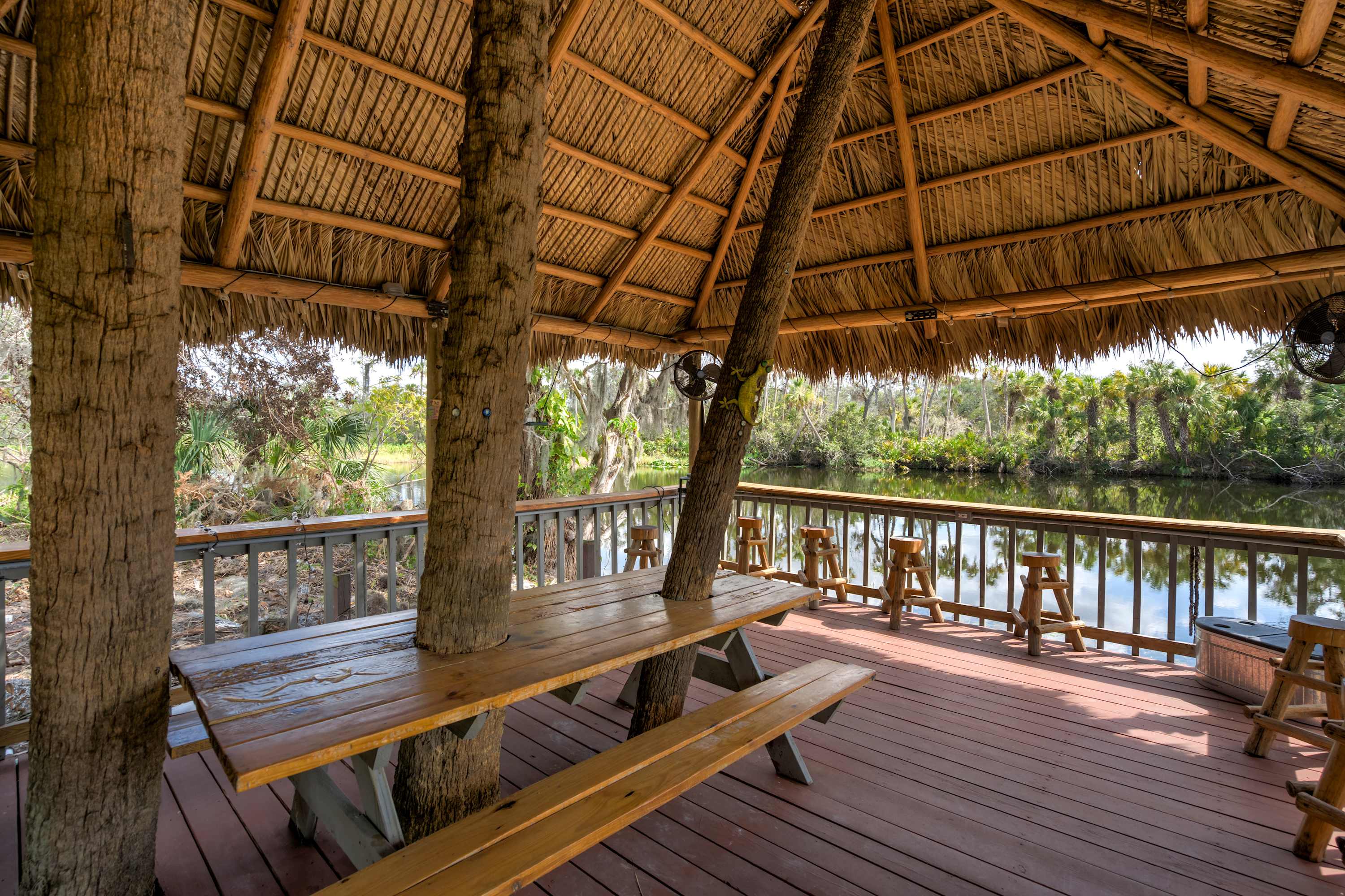 Riverside Luau! Tiki Hut, Fire Pit & Outdoor Fun — Bradenton, FL — vacation rental