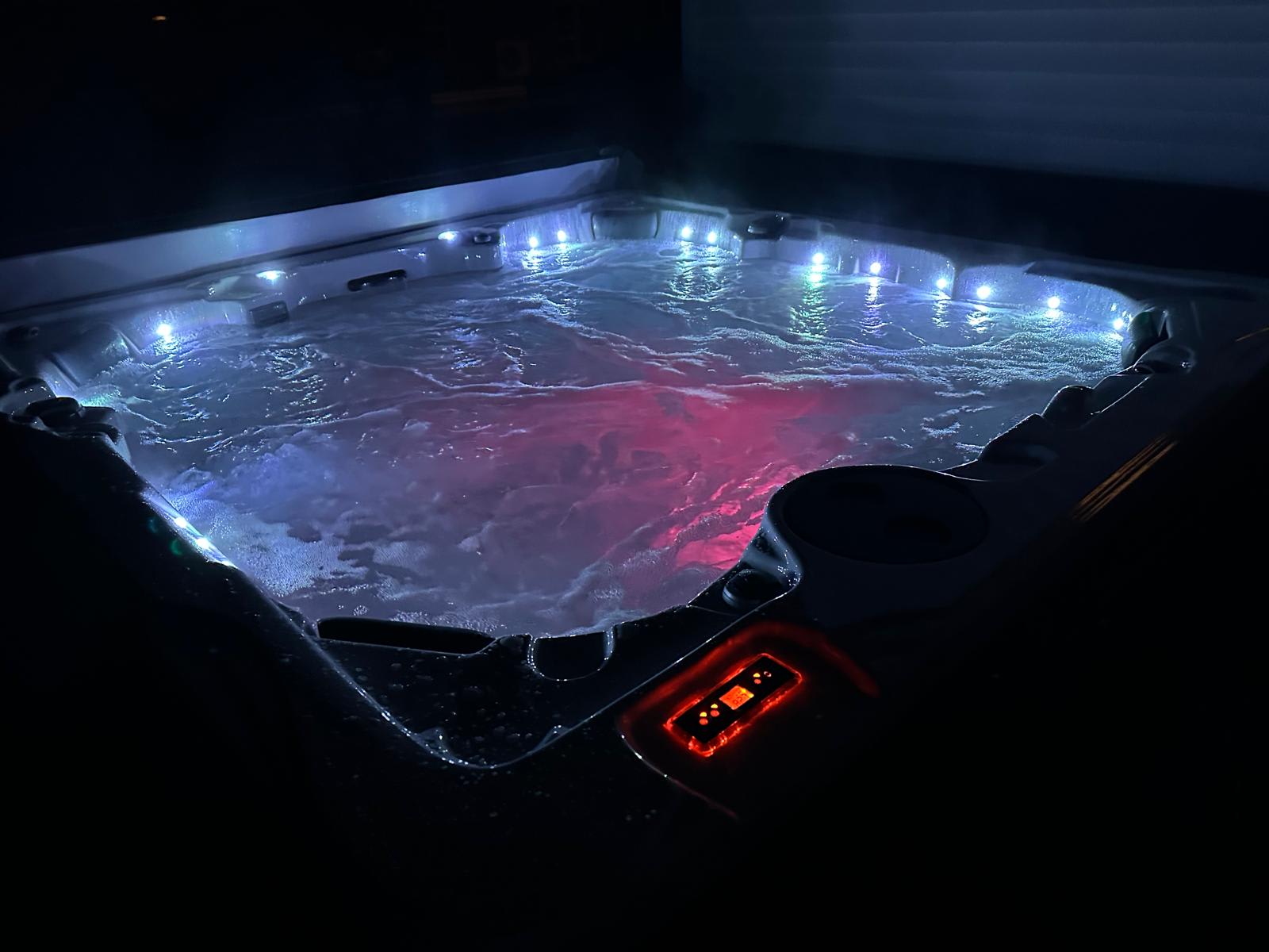 What's better than soaking in a hot tub? Soaking in a hot tub under the stars!