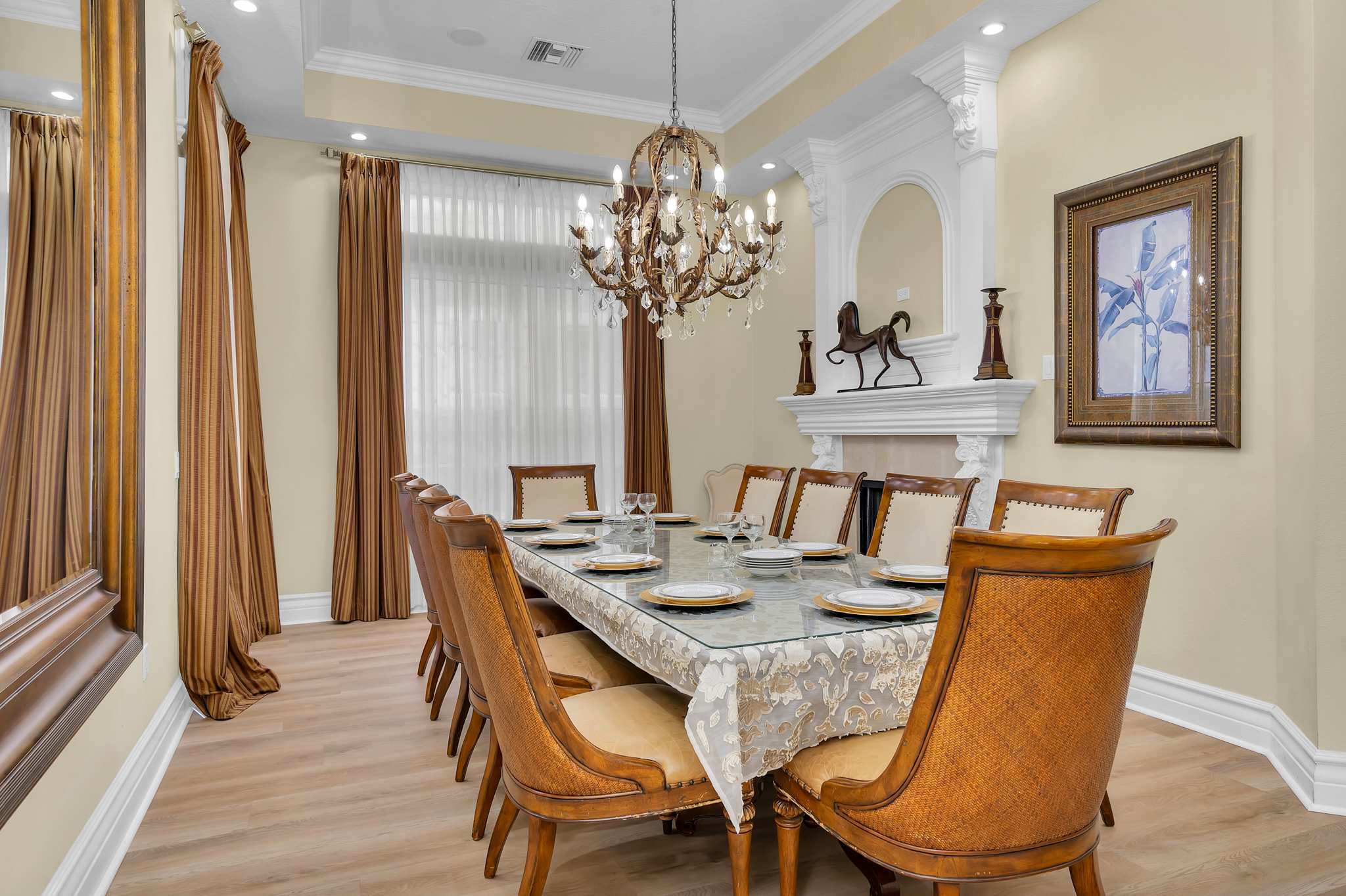Gather your loved ones in this stunning dining room, perfect for creating lasting memories over delicious meals