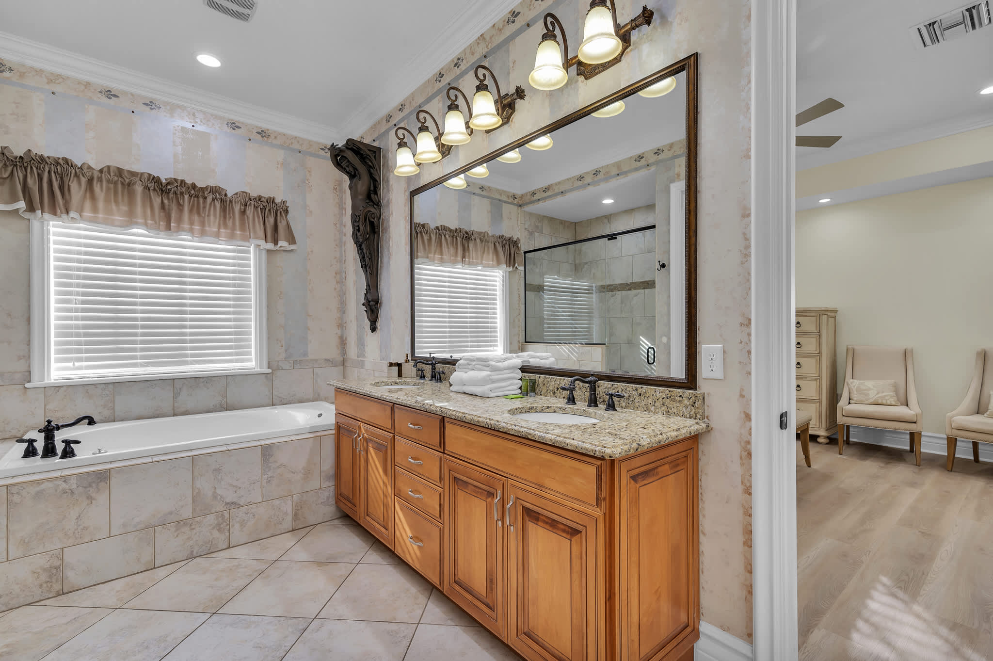 Upstairs master bathroom