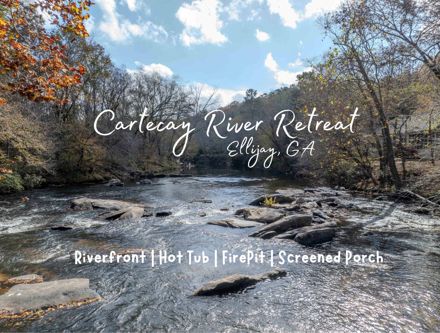 Waterfront Getaway:Hot Tub, Fire Pit, Near Ellijay