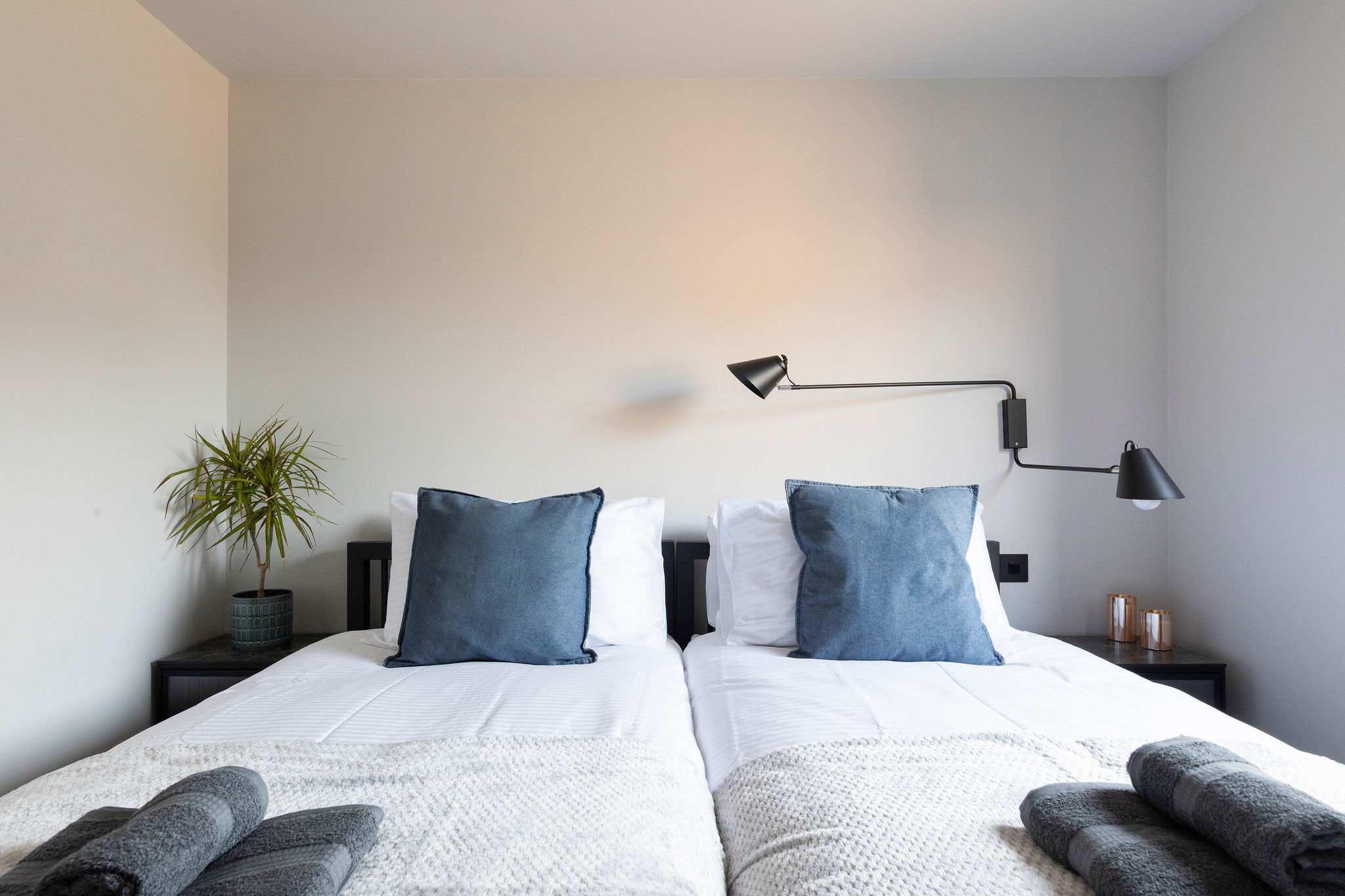 Bedroom two is a twin, perfect for siblings, friends and pushed together for a couple.