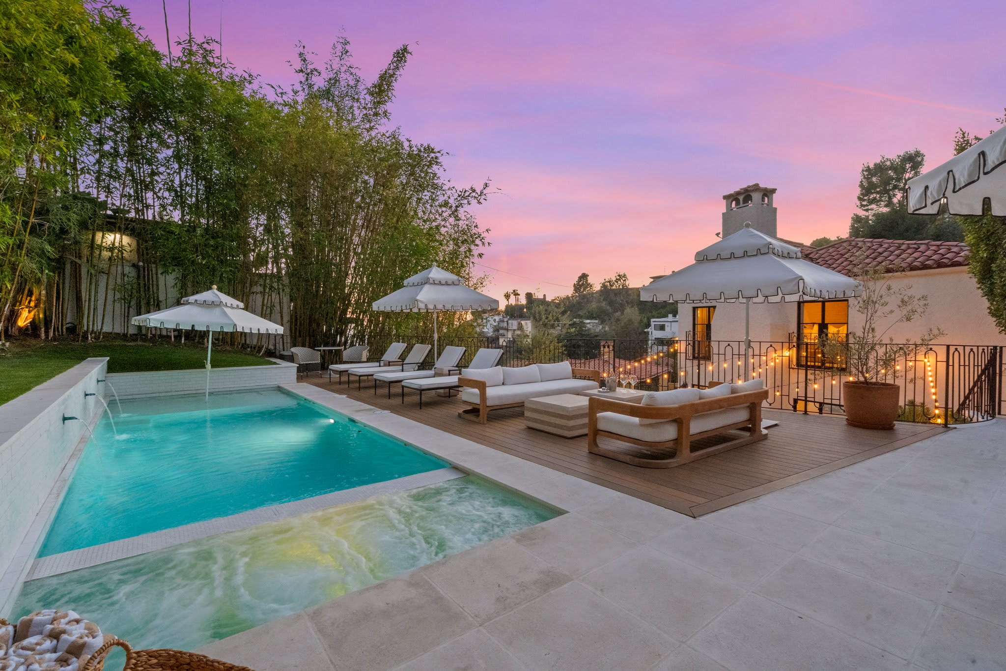 Slip into the hot tub and leave everything else behind.