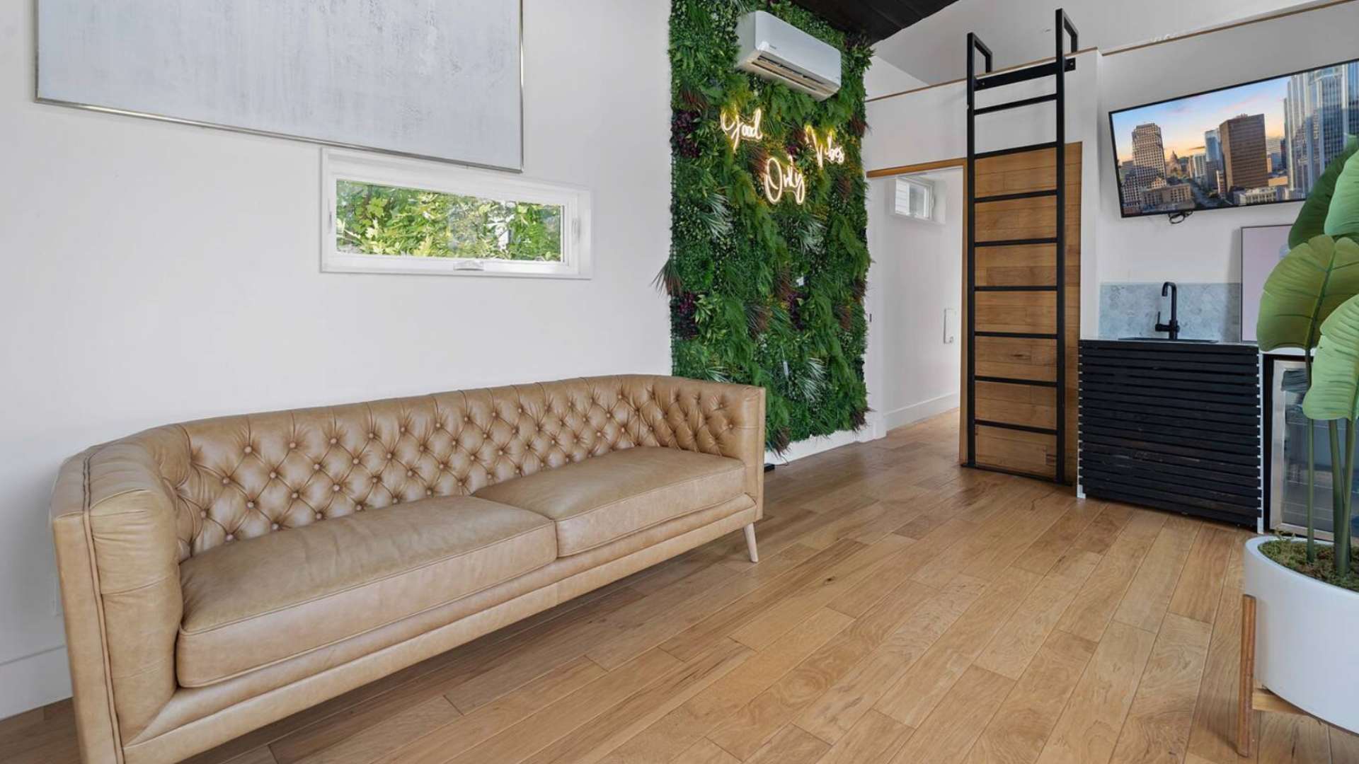 Comfortable sofa for daytime relaxation 