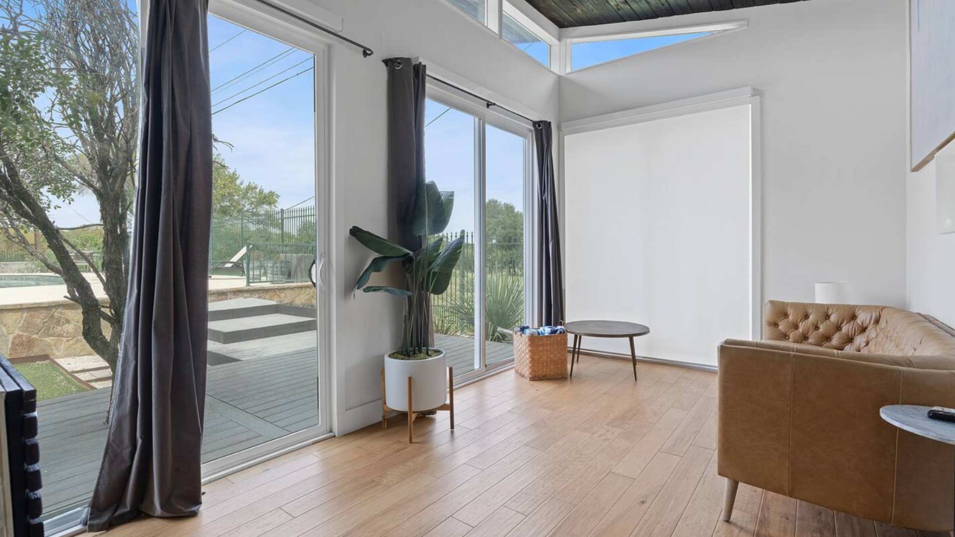 Vibrant room with direct outdoor access