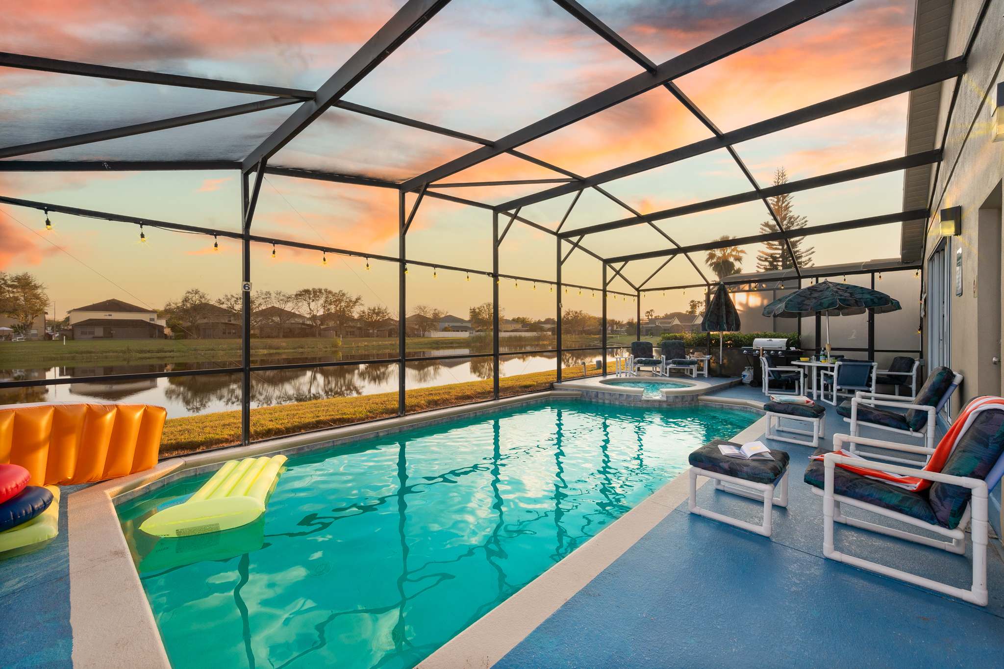 Family home near Disney w/ pool & BBQ