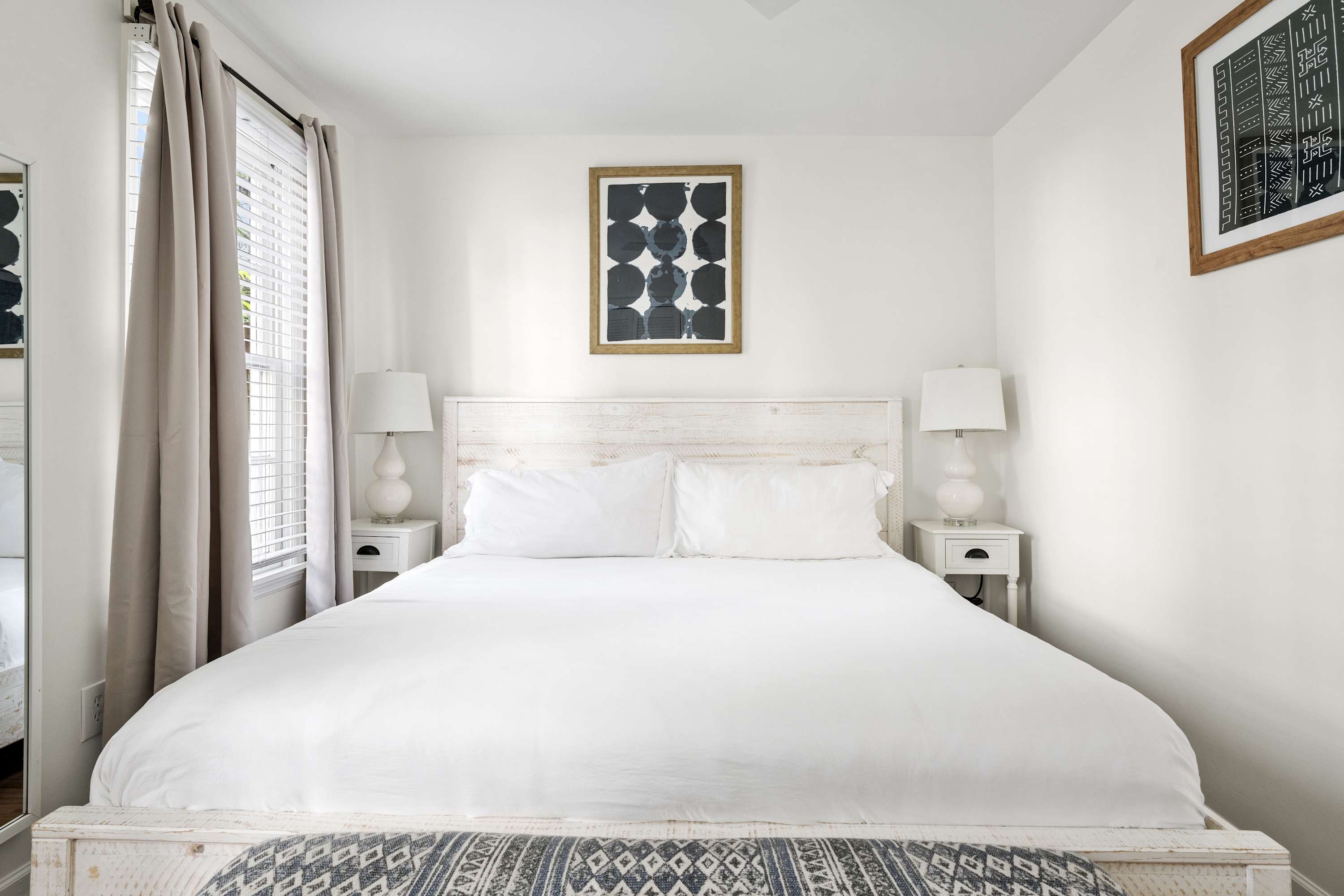 First floor: Bedroom #2: King Bed 
