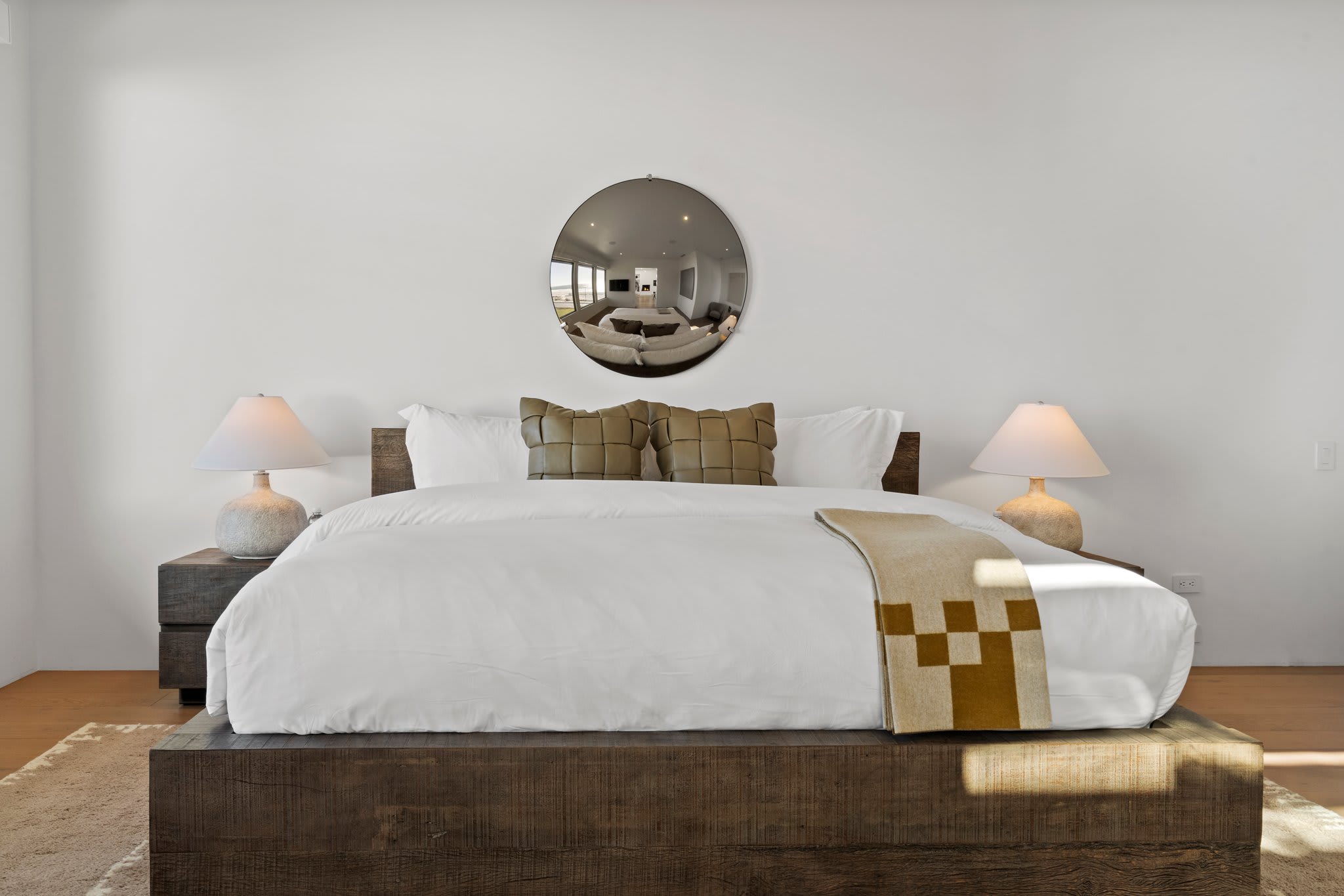 Complete with a smart TV, dedicated closet space, and in-room temperature control.
