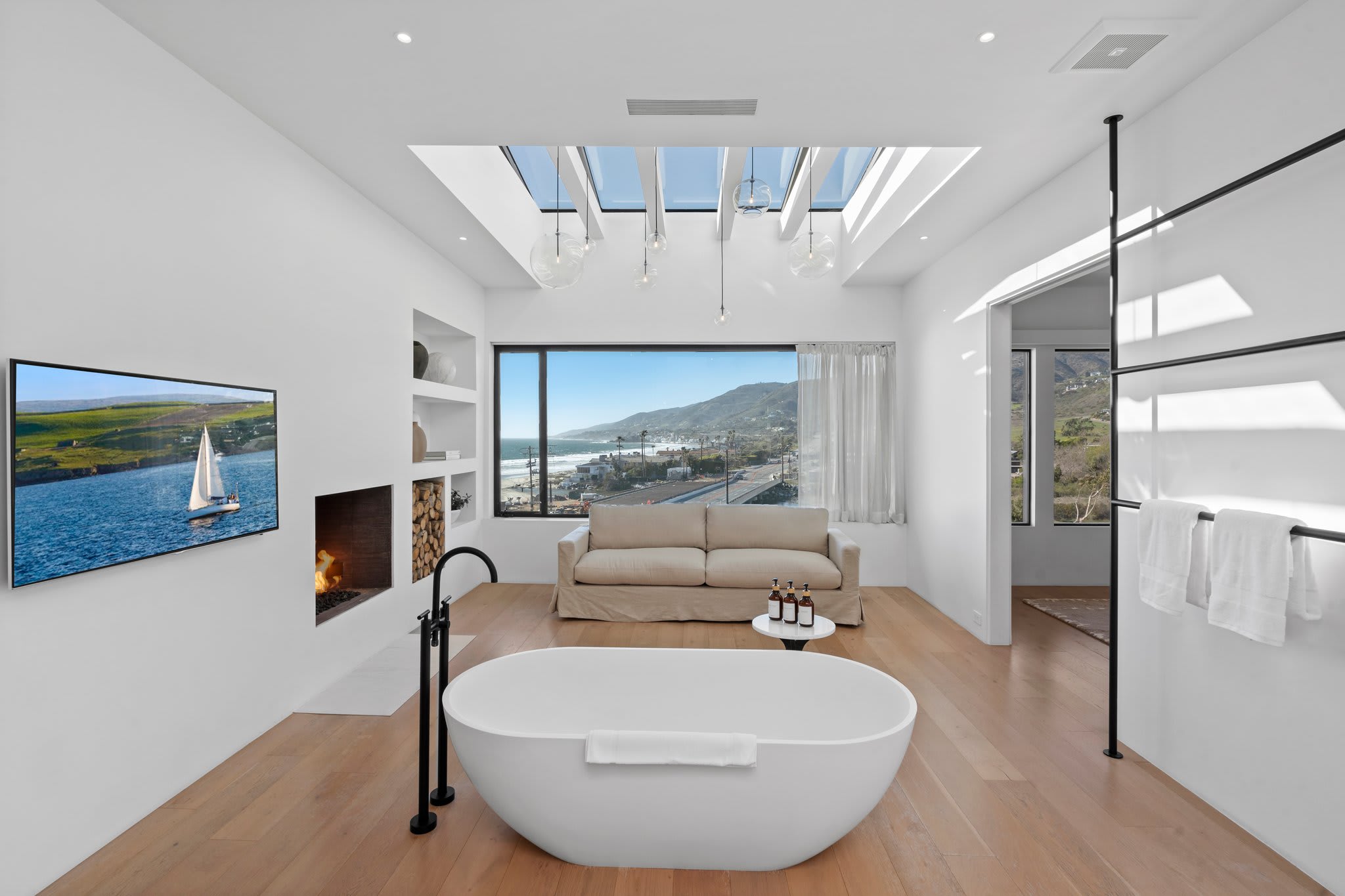 A primary bath designed for relaxation, elegance, and pure indulgence.