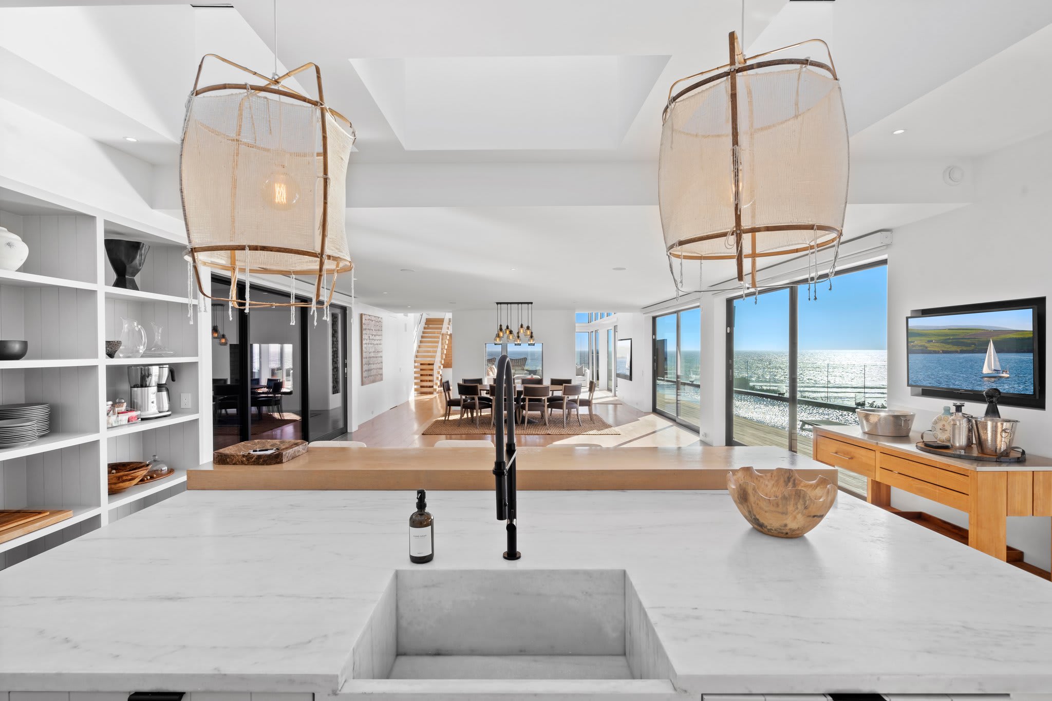 Luxury in every detail, from custom cabinetry to designer lighting.